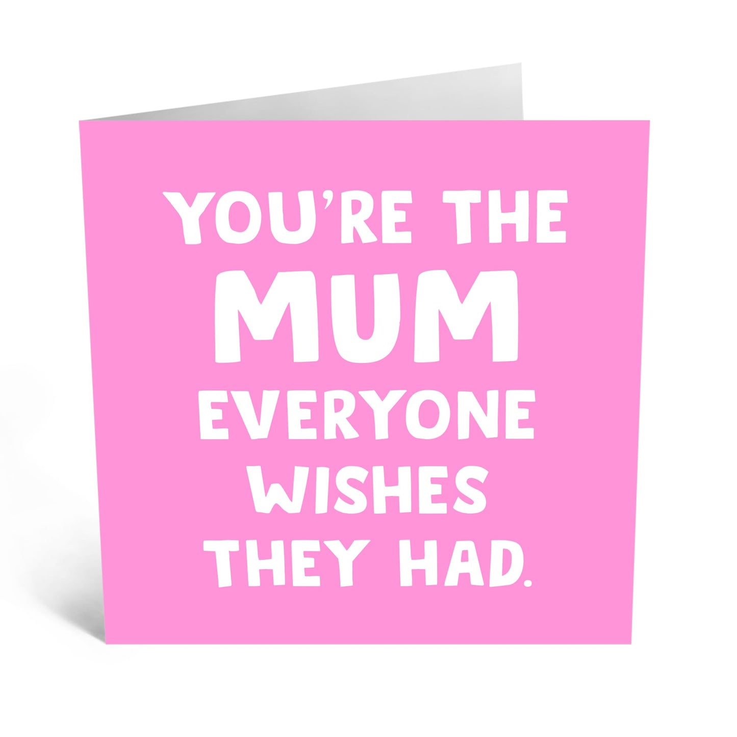 Mother's Greeting Card - 'Mum Everyone Wishes' - Pink Birthday Card , Mothers Day Card for Mummy, Mama, Ma, Mammy, Her, Wife From Kids, Husband, Family - Sweet Messages- Comes with Fun Stickers