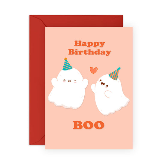 Boyfriend Birthday Card - Girlfriend Birthday Cards - Happy Birthday Boo - Sweet Funny Witty - Gifts For Husband Wife Partner Him Her - Comes With Fun Stickers by Central 23