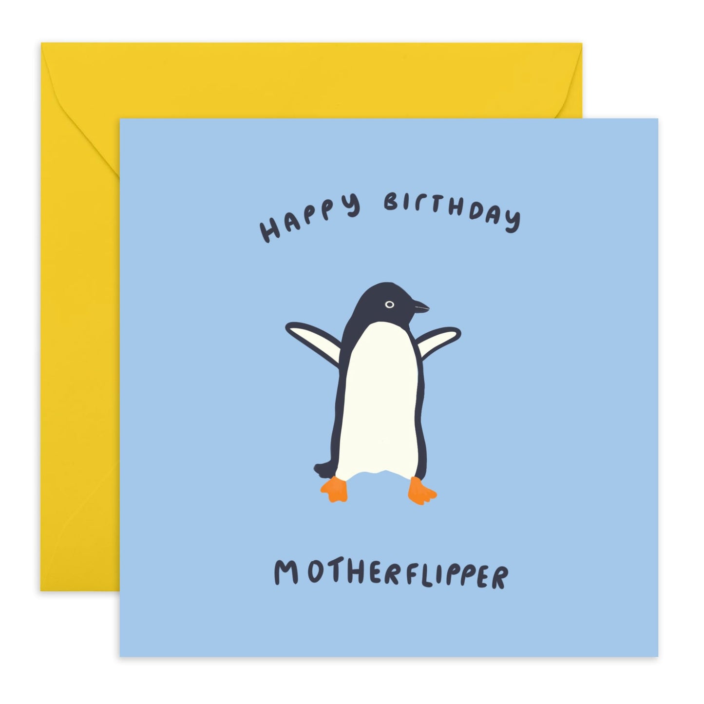 Birthday Card - 'Happy Birthday Motherflipper' - For Anyone Who Enjoys Humor and Fun - Bold and Playful Design - Perfect for Celebrating Birthdays with a Laugh - Comes with Fun Stickers by Central 23