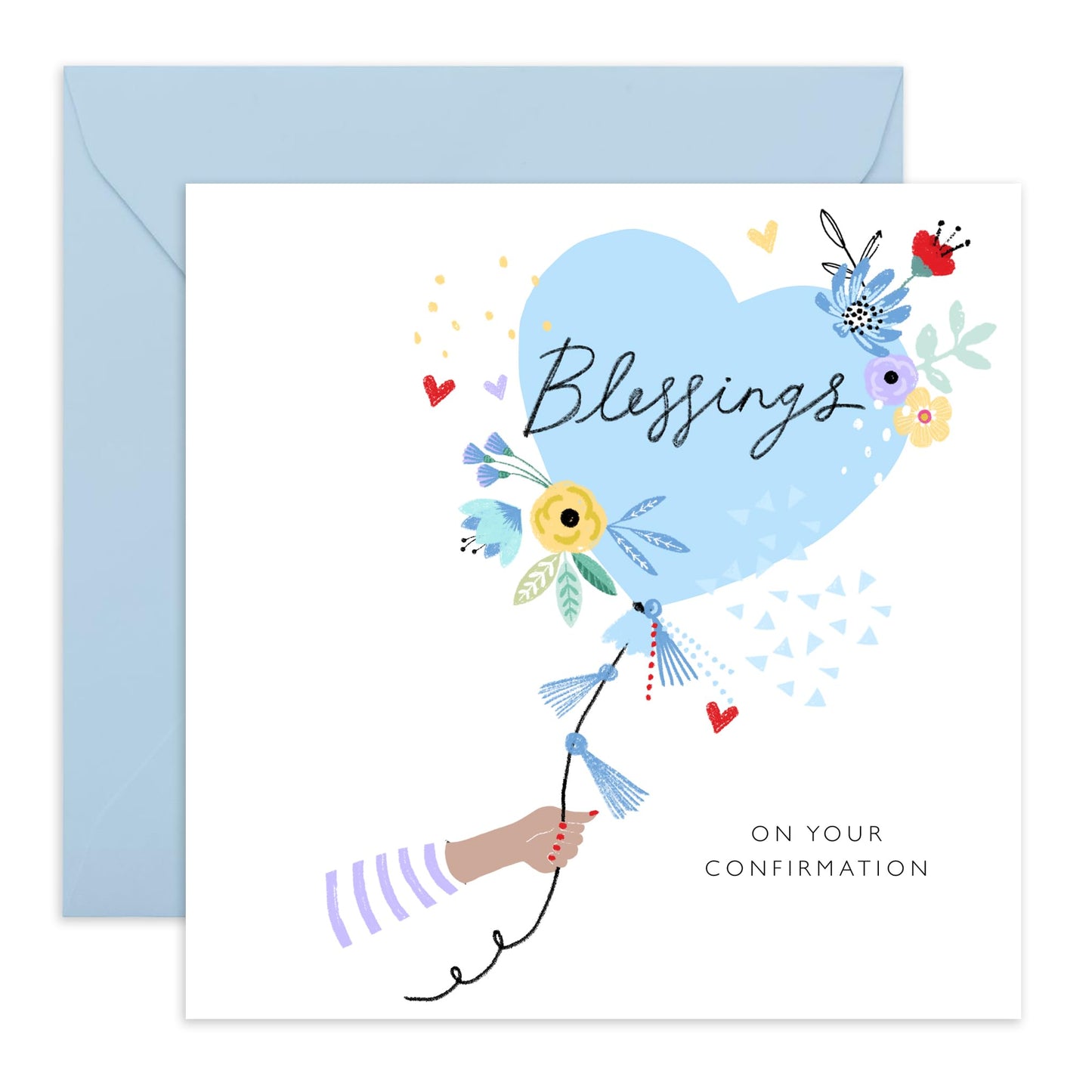 Congratulations On Your Confirmation Card - Blessings On Your Confirmation - Catholic Greeting Cards For Men Women - Confirmation Gifts For Teen Girls Kids - Comes With Stickers - By Central 23