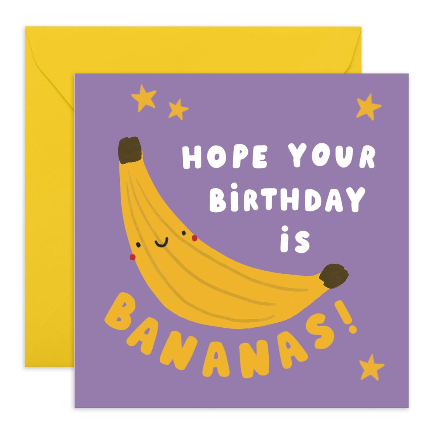 Silly Birthday Card - 'Bananas Birthday' - Gifts for Best Friends, Besties, BFF,Girlfriends, Sister, Sis, Bruv, Mate, Brother, Cousin, Co-worker - Going Bananas - Comes with Fun Stickers
