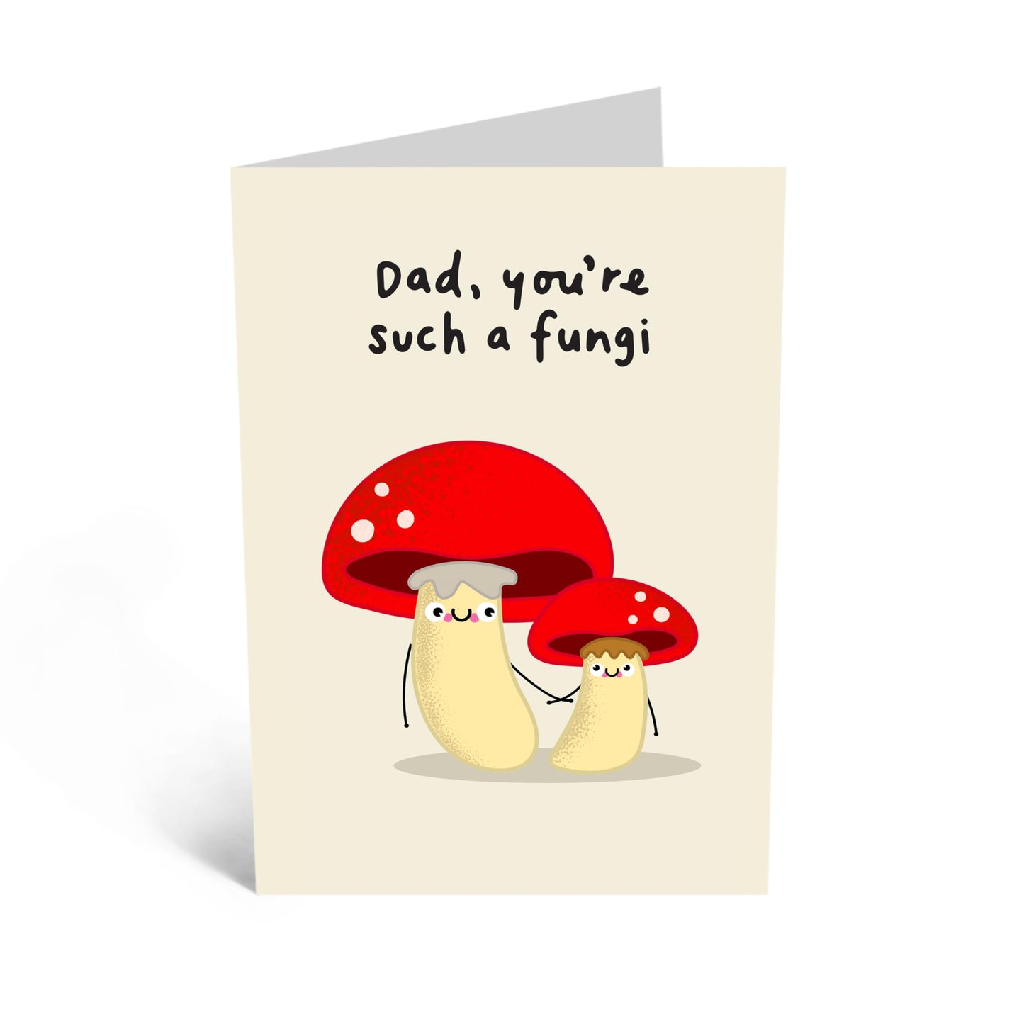 Funny Greeting Card - 'DAD FUN-GI' - Perfect for Celebrating Dad's Humor and Quirkiness - Ideal for Him, Friends, Dads, Family, and Anyone Who Loves a Good Laugh - Comes With Stickers By Central 23