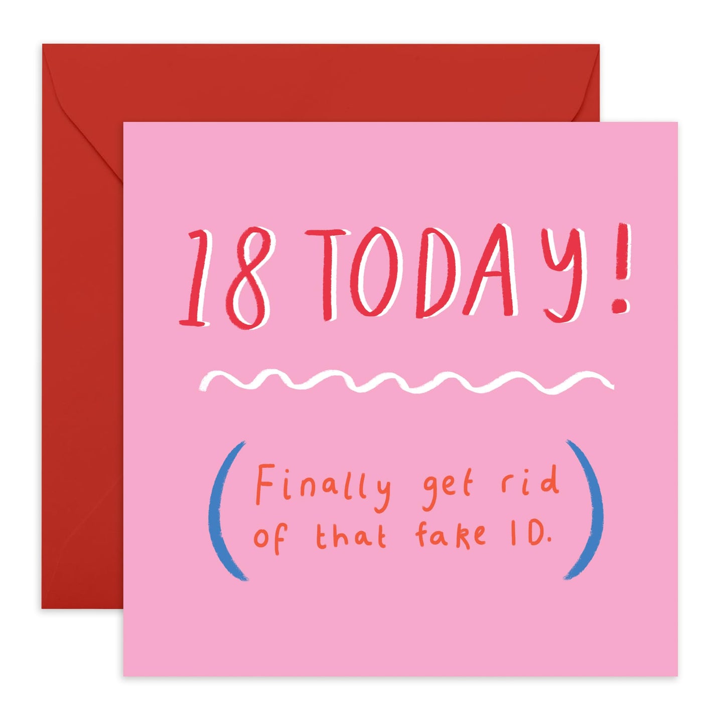 Birthday Greeting Card - '18 TODAY TYPE' - Perfect for Celebrating a Milestone 18th Birthday - Ideal for Adding a Touch of Excitement and Joy to the Special Day - Comes With Stickers By Central 23