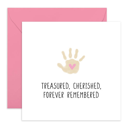 Sympathy Cards For Mum To Be - Forever Remembered - Sorry For Your Loss Card - Baby Loss Memorial Gifts For Parents Men Women - Grief Bereavement Mourning - Comes With Stickers - By Central 23
