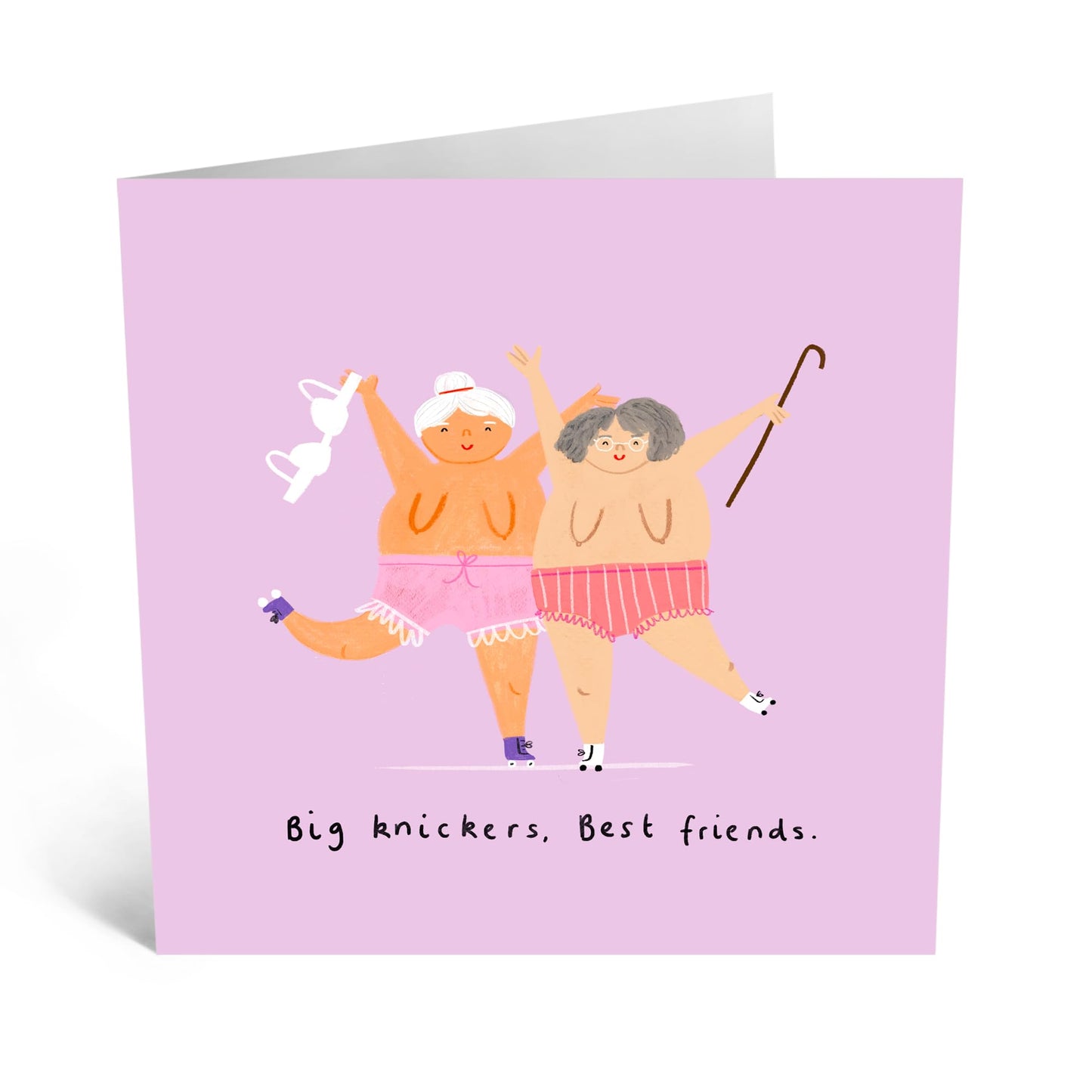 Funny Birthday Card - 'BIG KNICKERS!' - Perfect for Celebrating with a Cheeky Twist and Lots of Laughs - Ideal for Friends Family Besties BFFs Fella Buddy Mates Sis - Comes With Stickers By Central 23