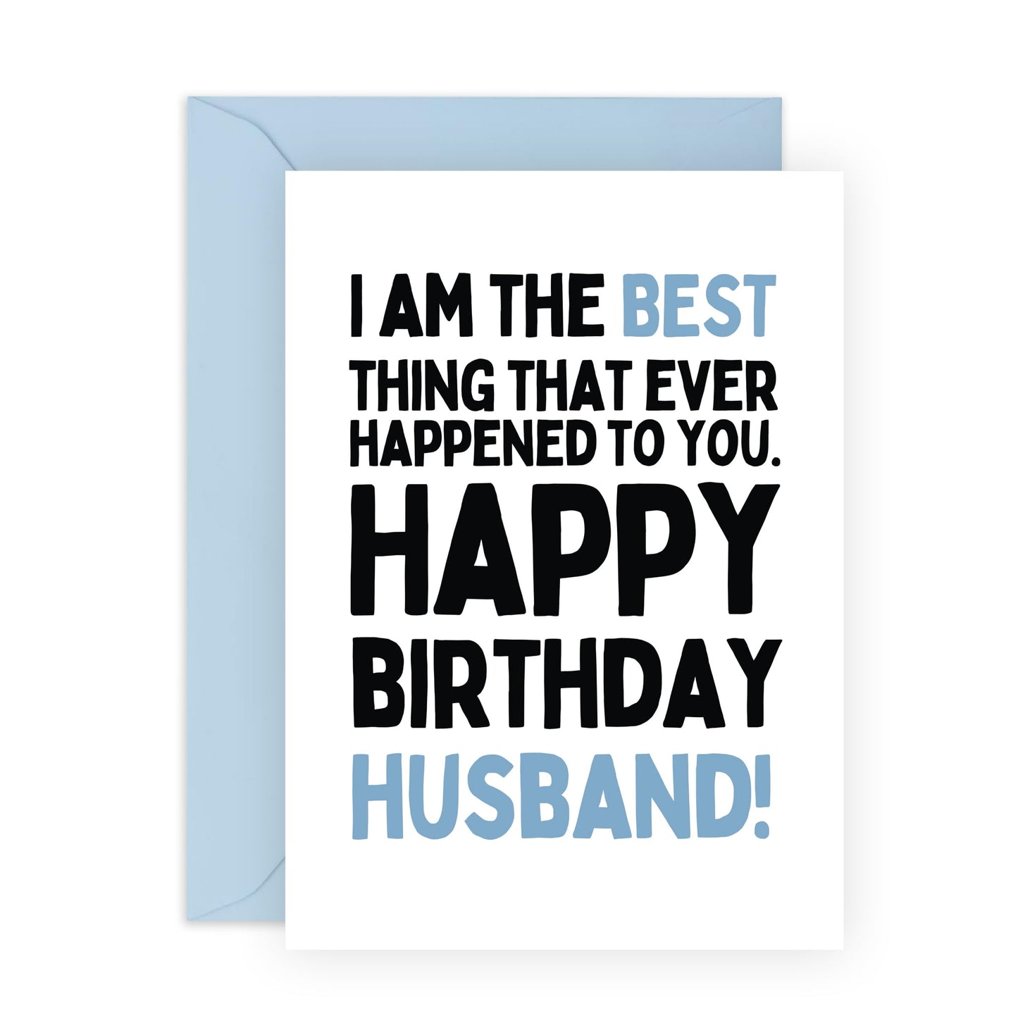 Husband Birthday Card From Wife - Best Thing That Happened To You - Cheeky Birthday Cards For Men - Husband Gifts 30th 40th 50th Birthday - Comes With Stickers - By Central 23