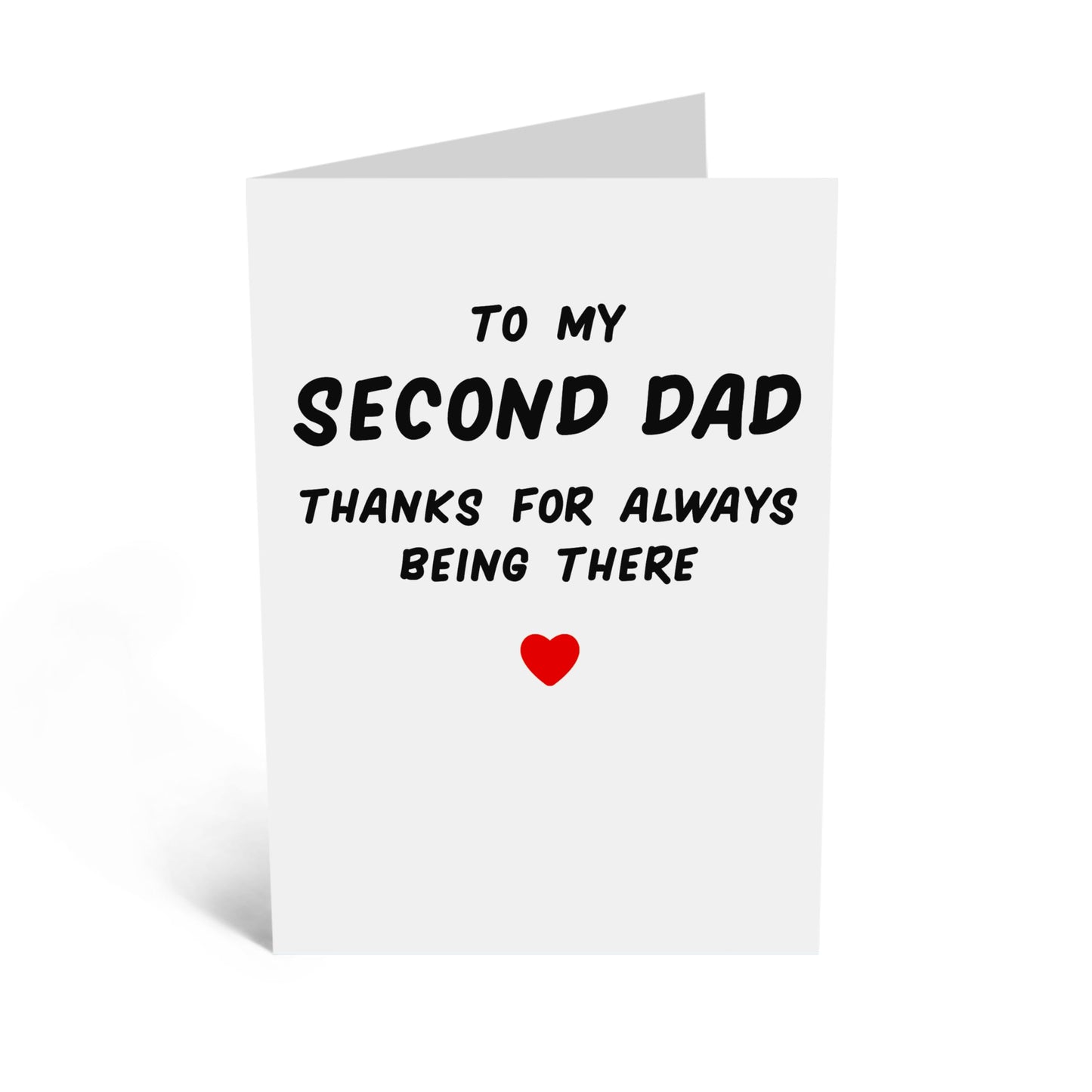 Heartfelt Card - 'SECOND DAD' - For the One Who's Like a Dad to Me - Perfect for Celebrating a Special Bond - Ideal for Any Occasion or Just to Show Appreciation - Comes with Stickers by Central 23