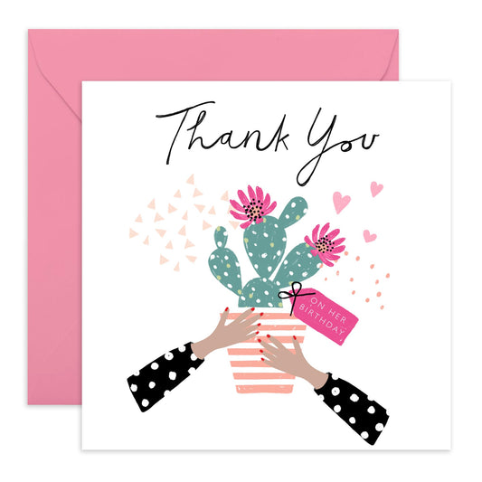 Thank You Notes With Envelopes - Cactus Thank You Cards For Men Women Mum Dad In Laws - Appreciation Gifts For Friends Classmates Neighbors - Comes With Stickers By Central 23