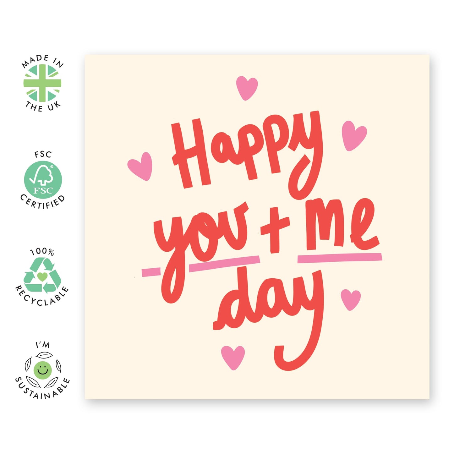 Anniversary Cards For Wife - Happy You And Me Day - Romantic Husband Anniversary Cards And Envelopes - Romantic Gifts For Her Him Boyfriend Girlfriend - Comes With Stickers By Central 23