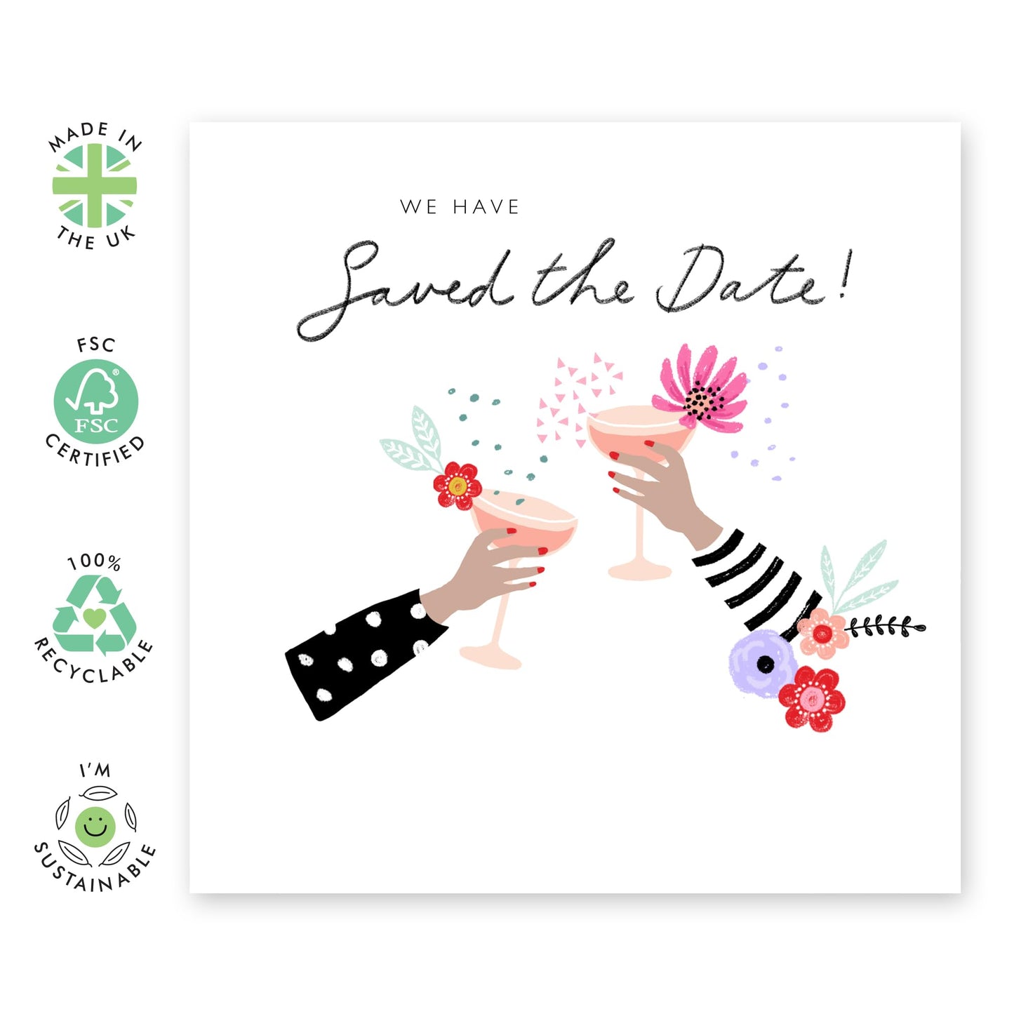 Wedding Acceptance Card Entourage - We've Saved The Date - Wedding Invitation Groom Bride - Rsvp Reply Card From Bridesmaid Groomsman - Wedding Reply Card Guest - Comes With Fun Stickers By Central 23