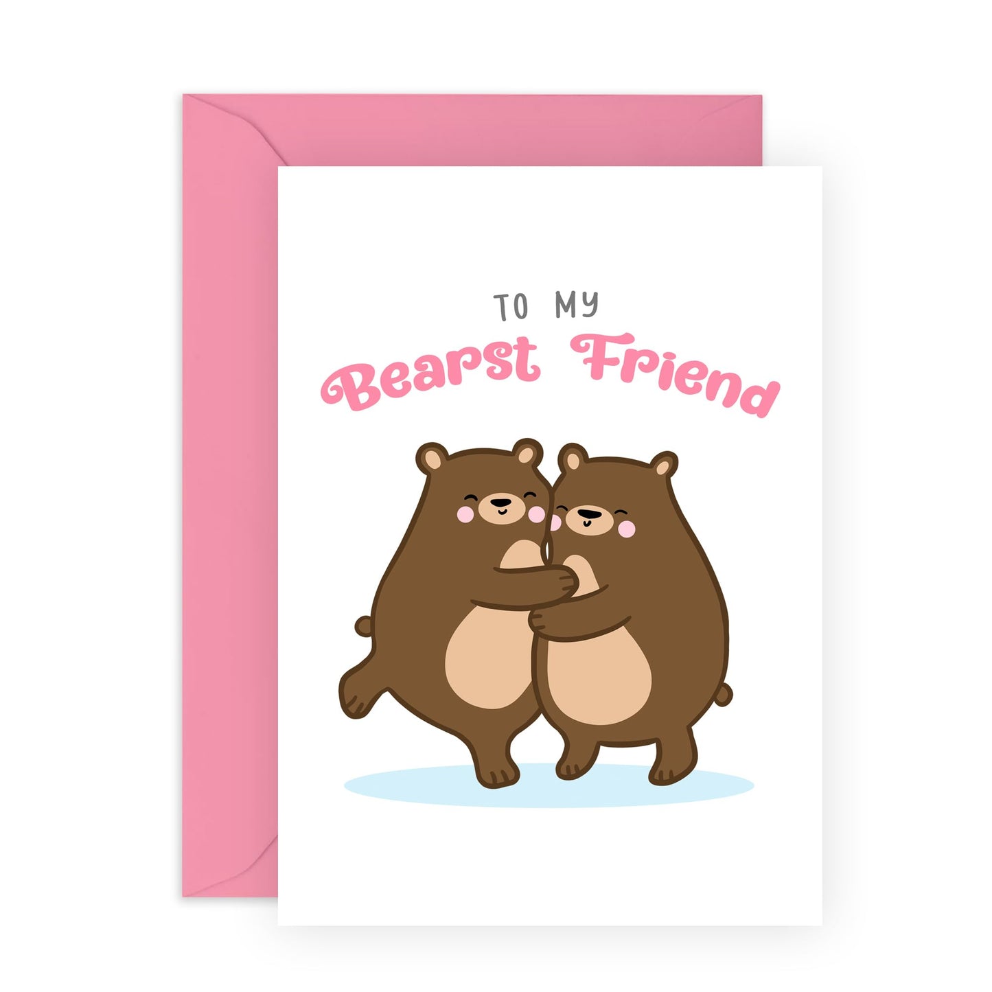 Best Friend Birthday Card For Men And Women - To My Bearst Friend - Cute Birthday Cards For Friends - Gifts For Son Daughter Niece Nephew - Comes With Stickers By Central 23