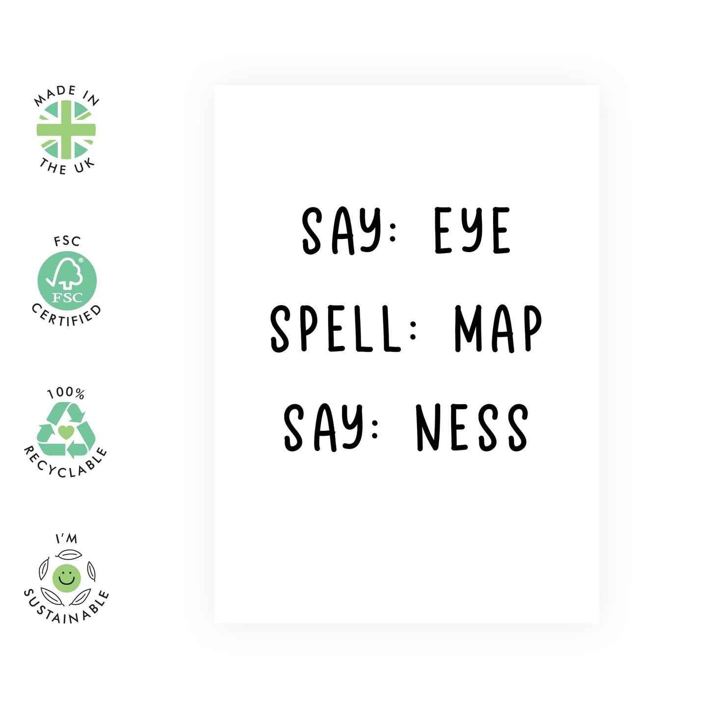 Funny Say-and-Spell Joke Card – Hilarious "I Am a P*nis" Prank Greeting Card for Birthdays, Friends, and Adult Humour - For BFF, Bro, Sis, Colleagues, Coworkers, Friend-Comes with Fun Stickers