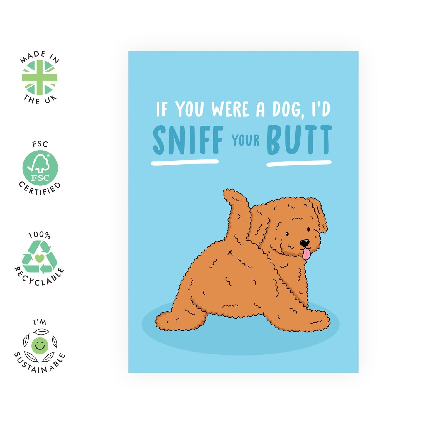 Funny Anniversary Card - If You Were A Dog - Cheeky Birthday Card For Boyfriend - Husband Thank You Card For Him - Goofy Hilarious - Comes With Fun Stickers By Central 23
