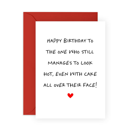 Happy Birthday Card For Men Women - Still Manages To Look Hot - Humorous Birthday Cards For Girlfriend Fiancee - Female Birthday Gifts - Wife Birthday Card - Comes With Stickers - By Central 23