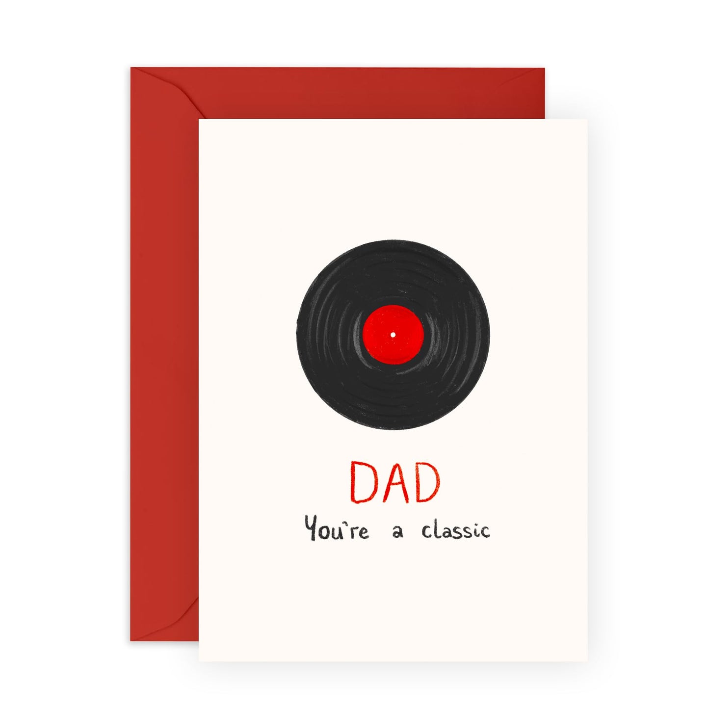 Dad Birthday Card - You're A Classic - Fun Greeting Cards For Birthday, Father's Day, Thank You, Any Occasion - Mens Birthday Cards - Gift For Him - Comes With Stickers - By Central 23