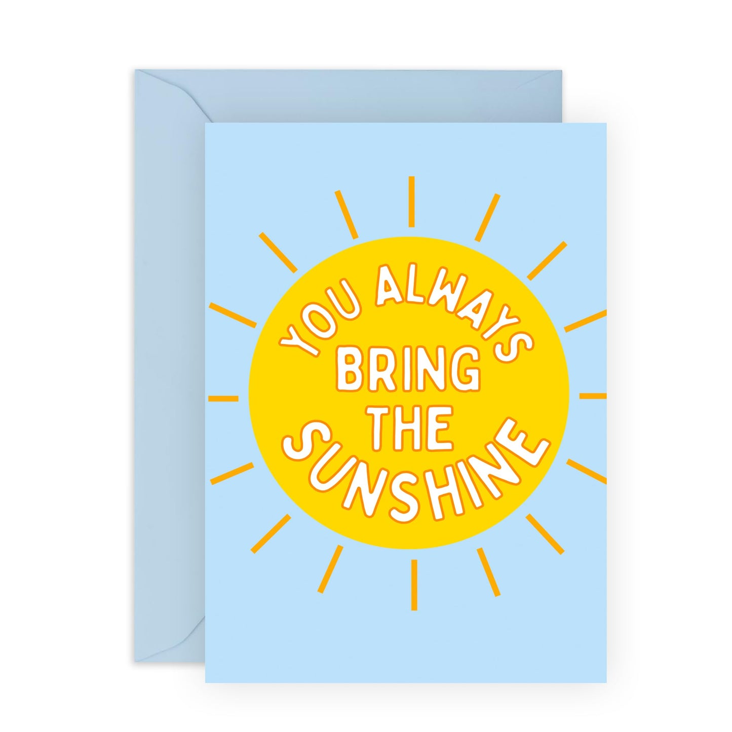 Thank You Cards For Daughter Son - You Always Bring The Sun - Sweet Friend Card For Women Men Him Her - Appreciation Gifts For Mum Dad Wife Husband - Comes With Cute Stickers By Central 23