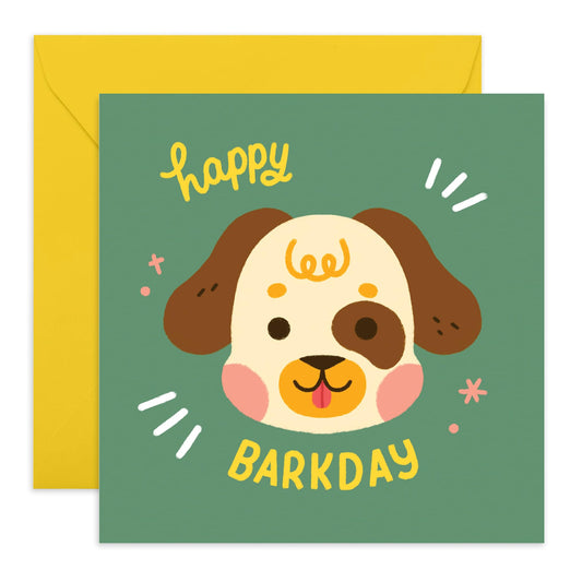 Greeting Card For Fur Parents - Barkday - Birthday Card For Dog Mum And Dad - Dog Birthday Card - Comes With Stickers By Central 23