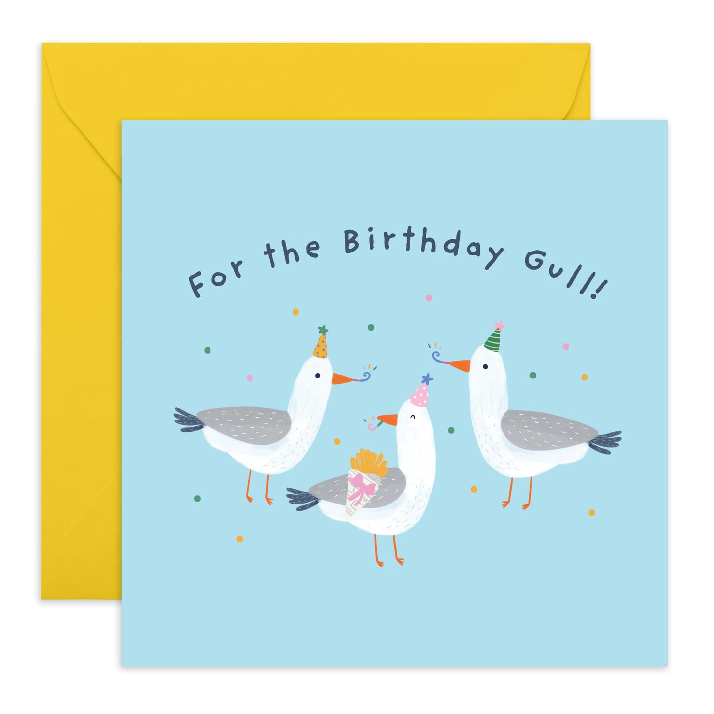 Birthday Card For Men Women - For The Birthday Gull - Sweet Birthday Card For Friend - Mum Dad Birthday Cards - Brother Birthday Card - Gift For Him Her - Comes With Sticker By Central 23