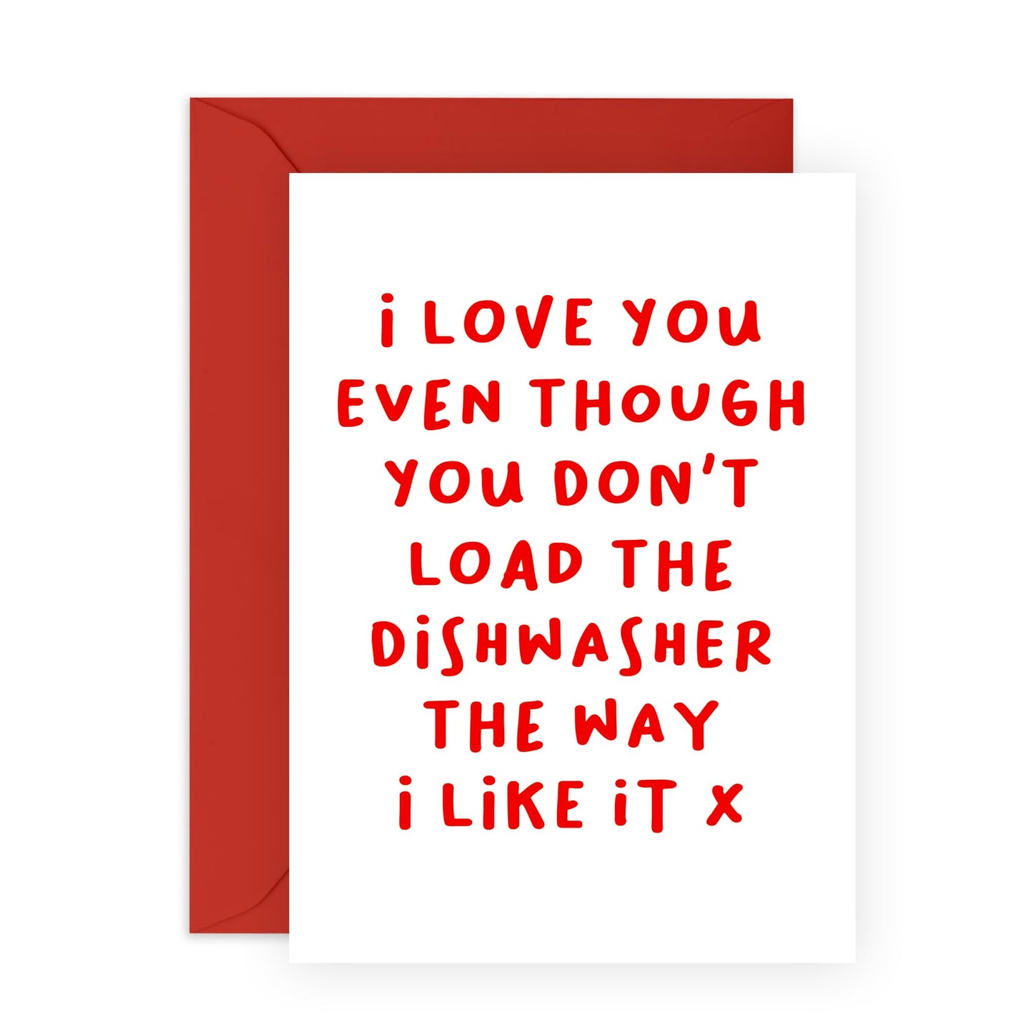 Love Cards For Him Her - Dishwasher - Valentines Day Card Girlfriend Boyfriend - Anniversary Card Couple Fiance - Husband Wife Greeting Cards - Comes With Stickers By Central 23