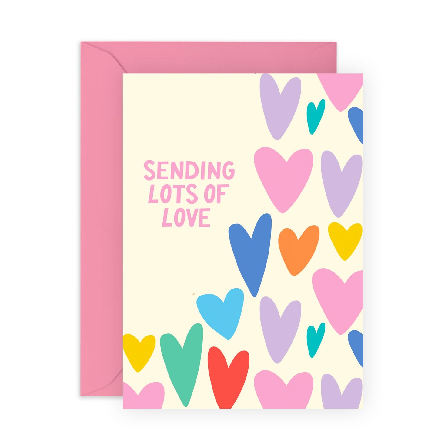 Condolences Card - Sending Lots Of Love - Sympathy Cards Thinking Of You - Emotional Support Gift For Women Men - Bereavement Cards For Friends - Comes With Fun Stickers By Central 23