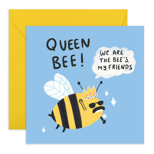Male Birthday Cards For Her - We Are The Bees My Friends - Funny Birthday Card For Dad Husband - Friend Birthday Gifts Girly - Men Birthday Card - Comes With Stickers By Central 23