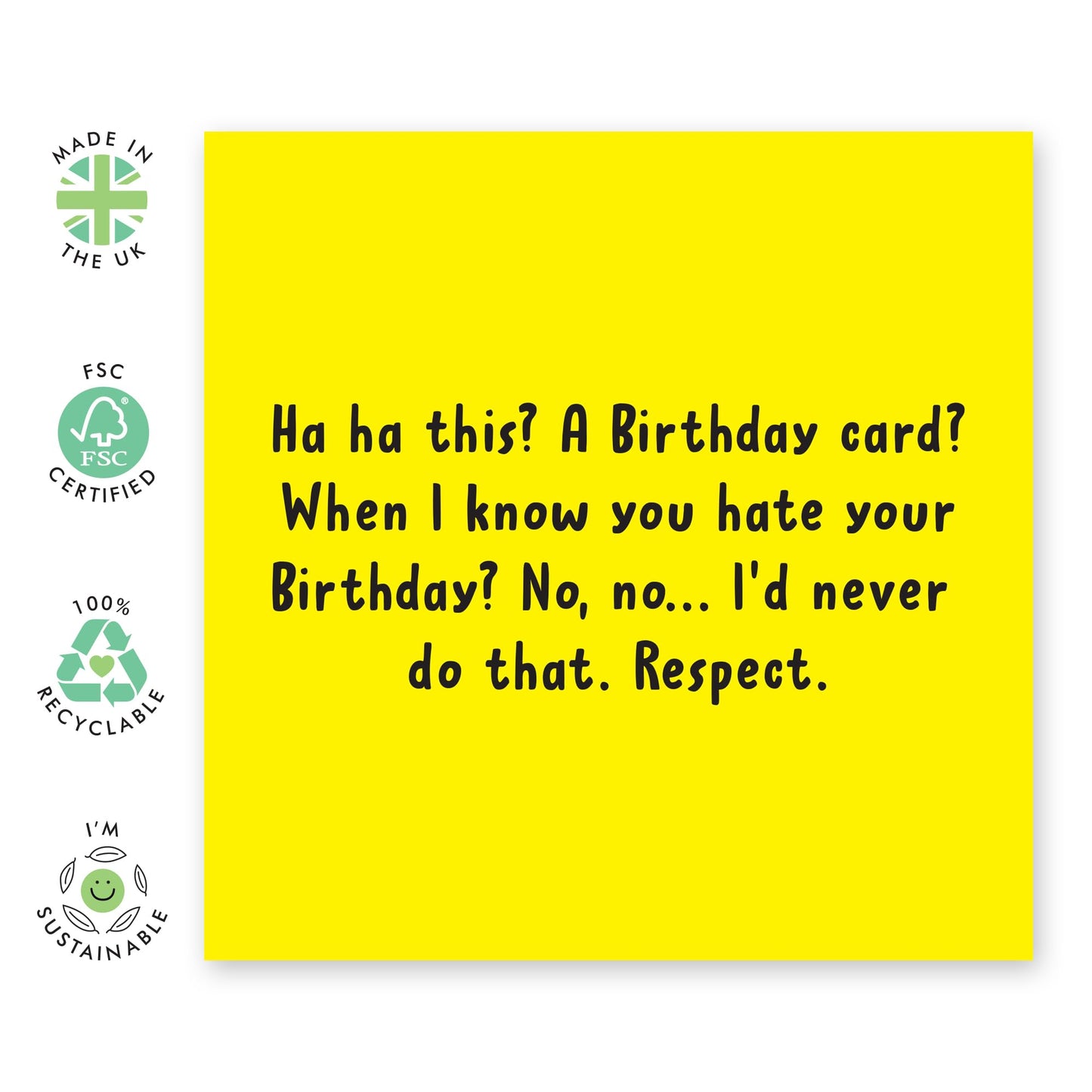 Funny Birthday Cards For Men Women - Hilarious Greeting Cards For Him Her - I Know You Hate Your Bday - Rude Sarcastic - Gifts For Son Daughter Mum Dad Grandson - Comes With Stickers By Central 23