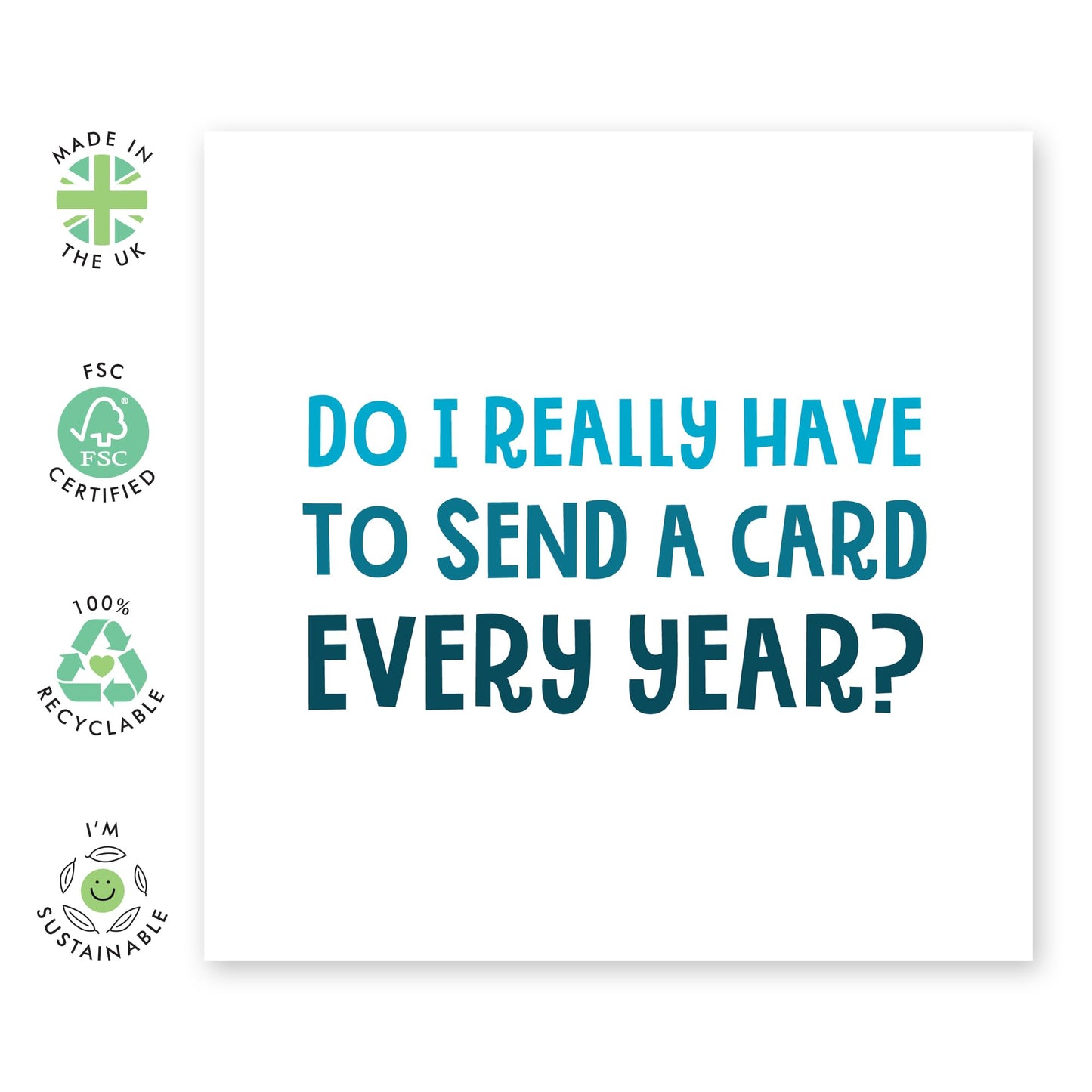 Happy Birthday Card - Send A Card Every Year - Humour Banter - Brother Birthday Cards - Funny Greeting Cards For Men Women Sister Mum Dad - Comes With Stickers - By Central 23