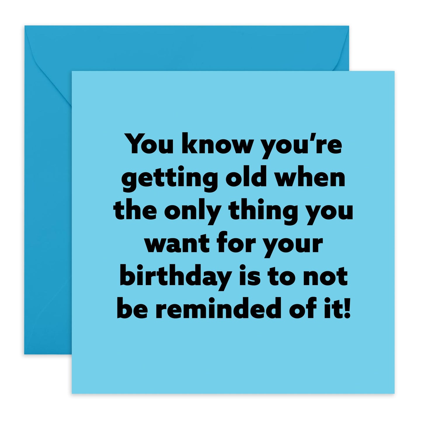 Signs of Aging Birthday Card - 'Not To Be Reminded of Birthday' - Gifts for Friends, Cousin, Colleagues, Co-Workers, Him, Guys, Officemates, Cousin, Buddies - Getting Old - Comes with Fun Stickers