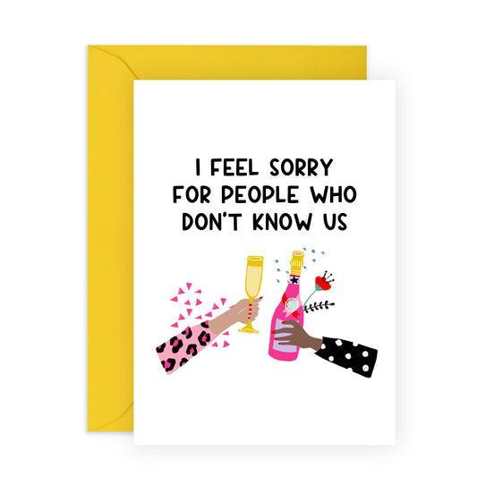 Birthday Cards For Her Him - Sorry For People Who Don't Know Is - Husband Wife Birthday Greeting Card - Love Cards For Him Her - Gift For Couple - Comes With Stickers By Central 23