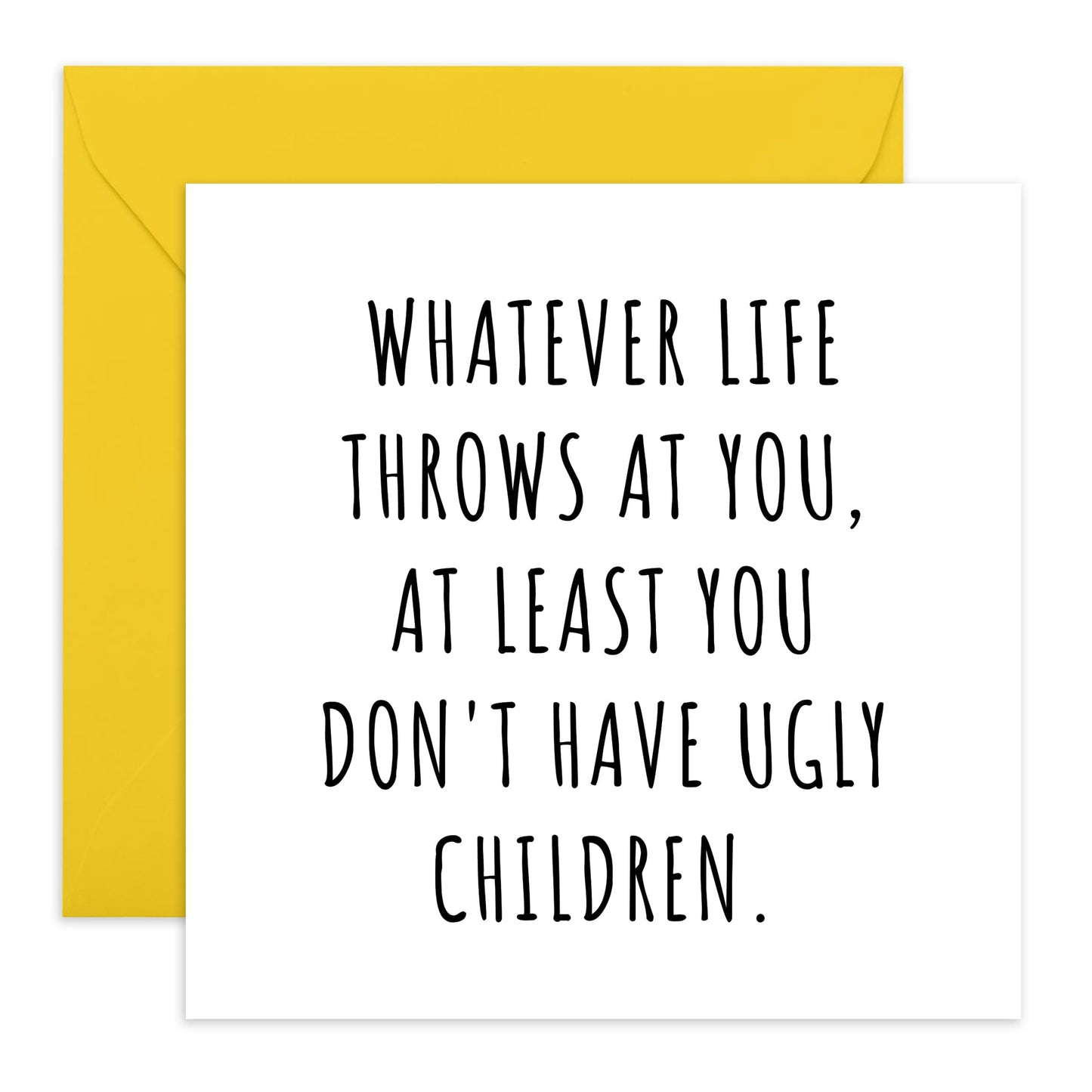 Hilarious Birthday Cards For Mum or Dad -' Ugly Children' - Funny Mothers Day Card Gift for Her, Mum, Mama, Mummy, Women, Ma , Fathers Day For Dad , From Son and Daughter- Comes With Stickers