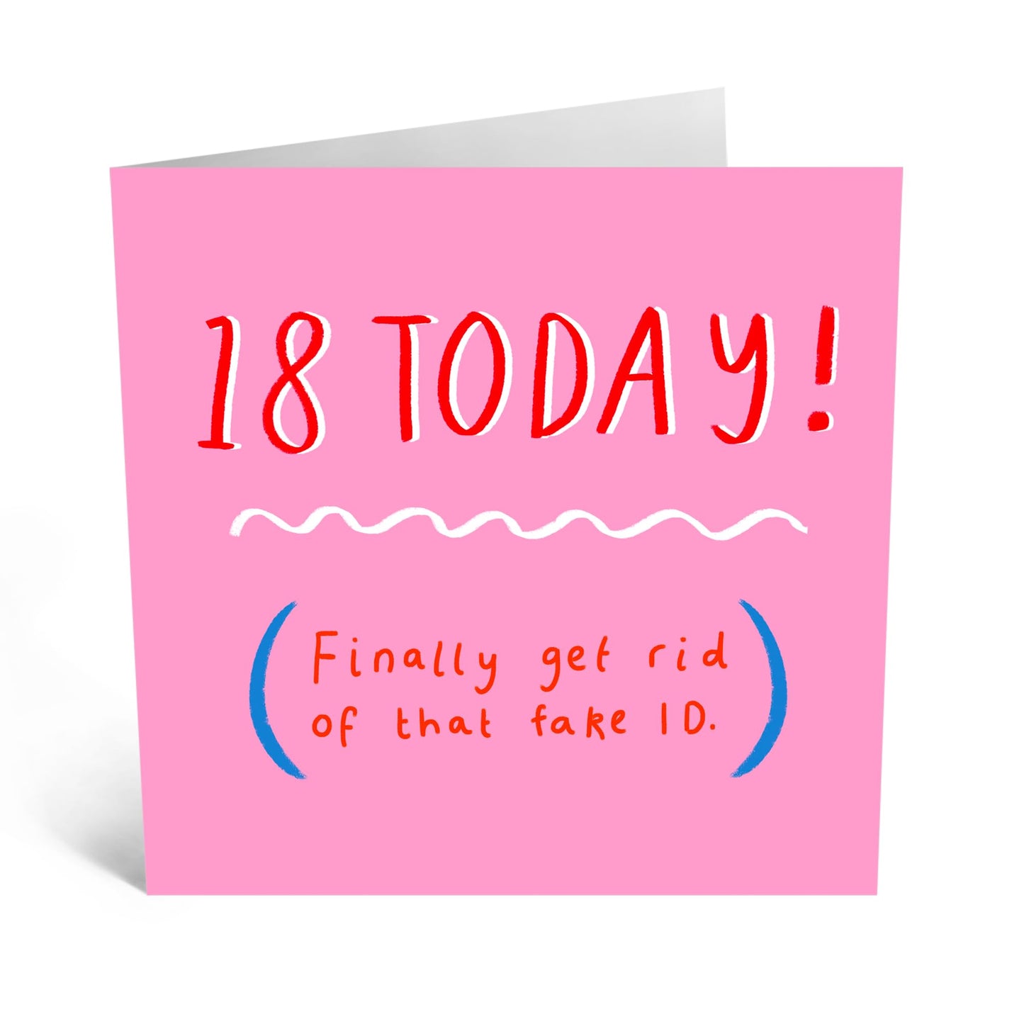 Birthday Greeting Card - '18 TODAY TYPE' - Perfect for Celebrating a Milestone 18th Birthday - Ideal for Adding a Touch of Excitement and Joy to the Special Day - Comes With Stickers By Central 23