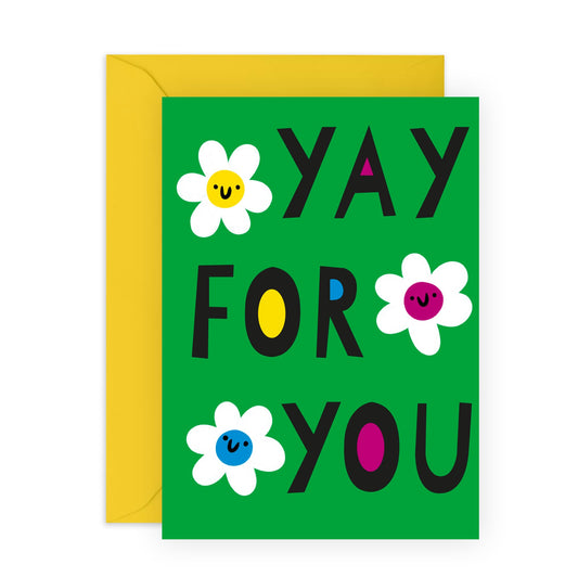 Engagement Card - Congratulations Card - Yay For You - Getting Married - Good Job Graduation - Celebration Cards For Women - Gifts For Her Best Friends Sister - Comes With Fun Stickers By Central 23