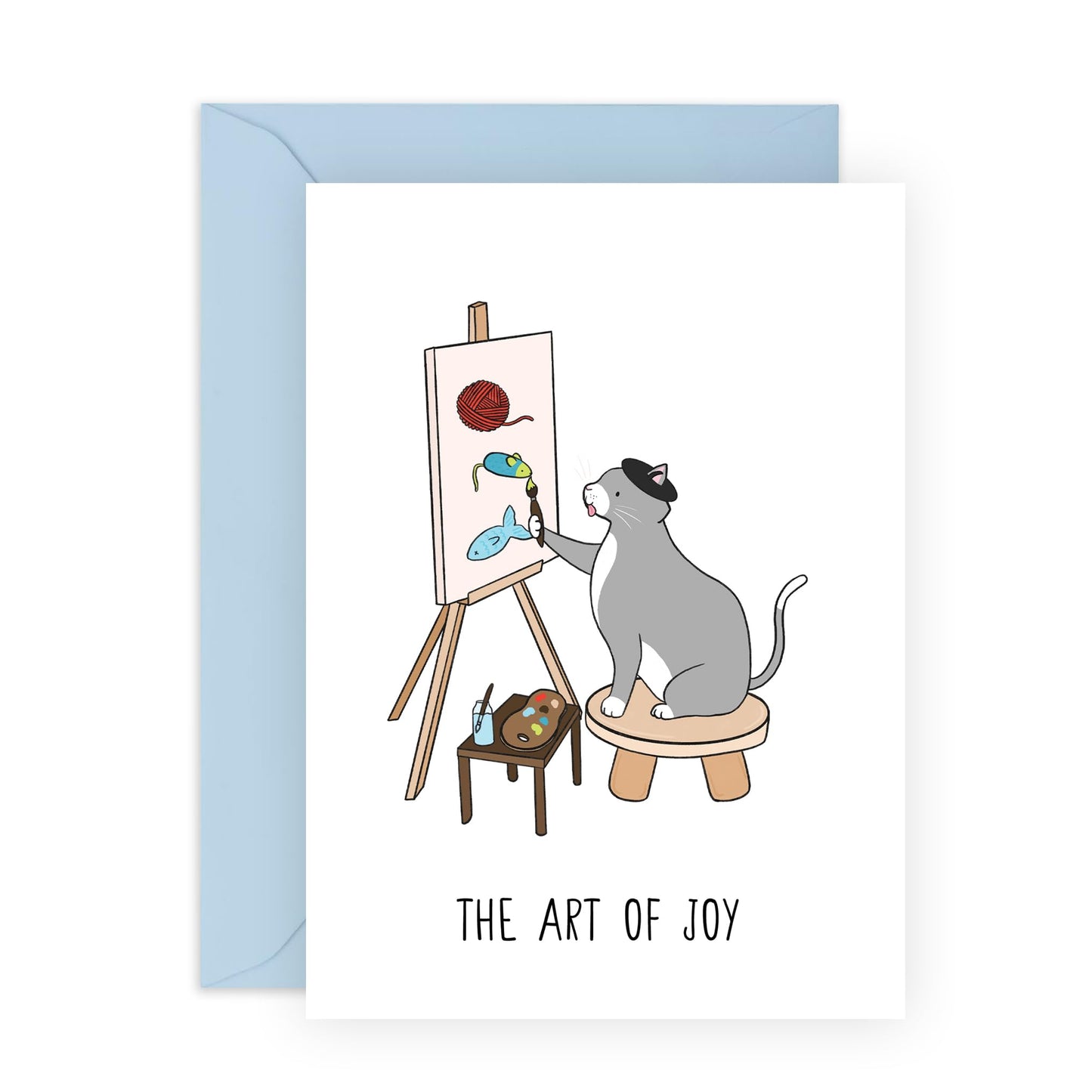 Cat Dad Card - Cat Birthday Card - The Art Of Joy - Funny Greeting Cards For Cat Mom - Cat Valentines Day Cards Kids - All Occasions Card Fur Baby Kitty Kitten - Comes With Cute Stickers By Central 23