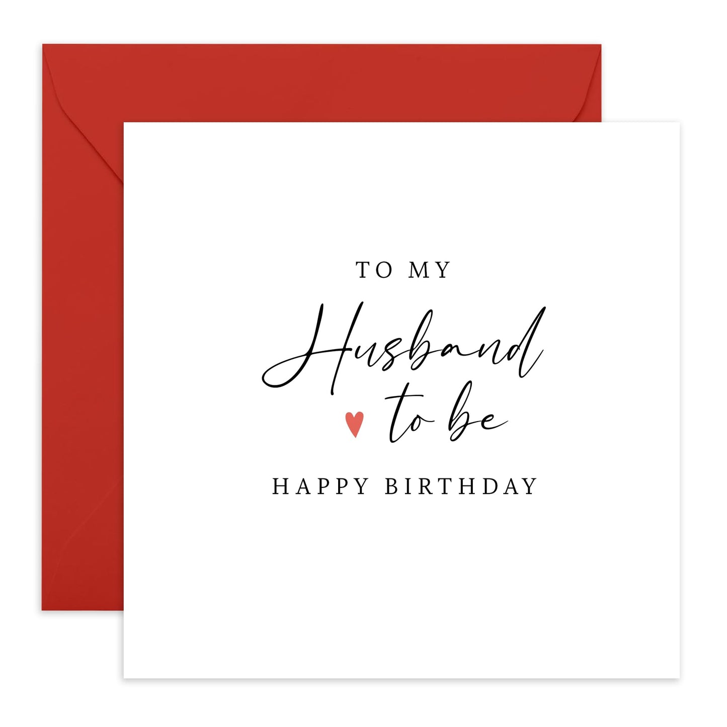 My Fiance's Birthday Card - 'To My Husband To Be' - Gifts for Him, Boyfriend, Couples, Boys, Guys, Babe, Darling From Wife To Be - Engagement - Comes with Fun Stickers