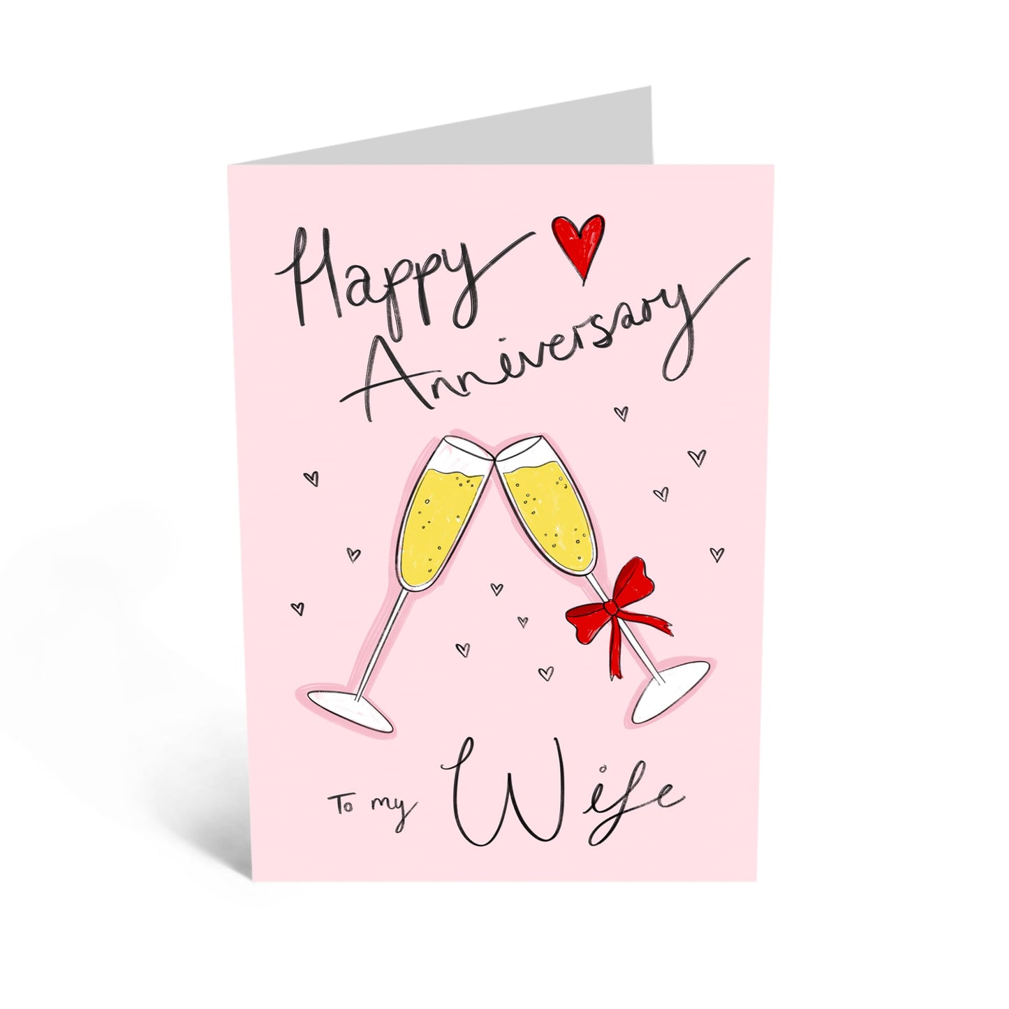 Greeting Card - 'ANNIVERSARY TO MY WIFE' - Perfect for Celebrating the Love and Commitment - Ideal for Expressing Deep Affection For your Lovely Wife or Other Half- Comes With Stickers By Central 23