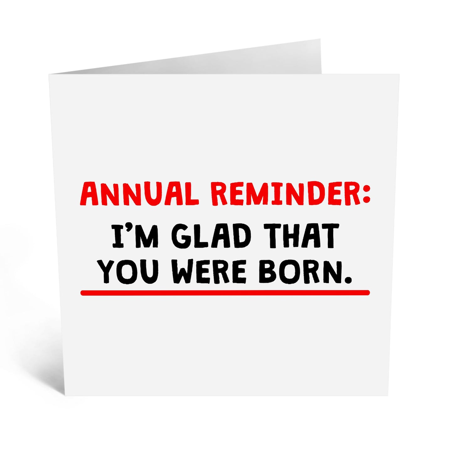 Joyful Greeting Card - 'GLAD YOU WERE BORN' - Perfect for Birthdays, Celebrations, or Just Because - A Heartfelt Way to Celebrate Someone Special - Comes With Stickers By Central 23