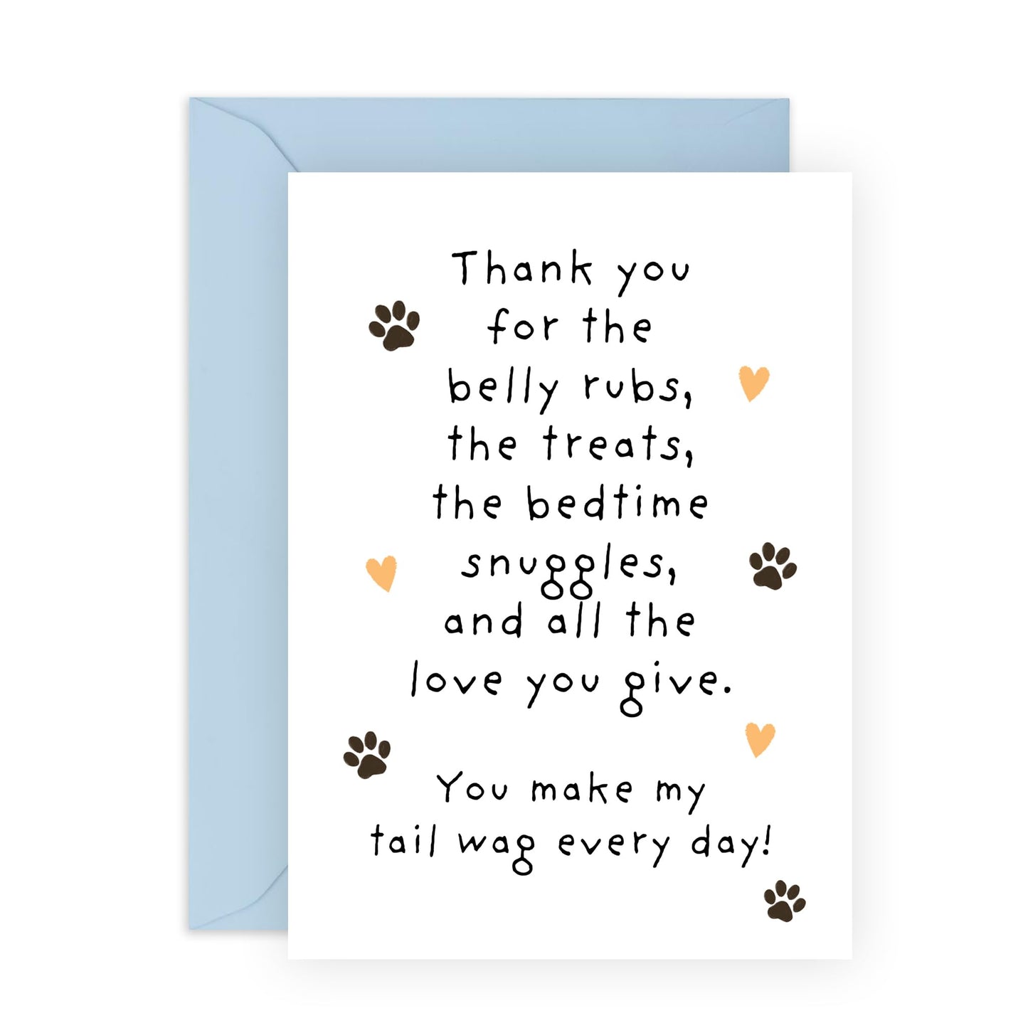 Sweet Birthday Card From Dog - My Tail Wag Every Day - Gifts for Fur Mum or Dad, Friends, Besties, BFF, Dog Mama, Daddy, Her, Him, Pet Owners - Mothers Day, Fathers Day - Comes With Fun Stickers