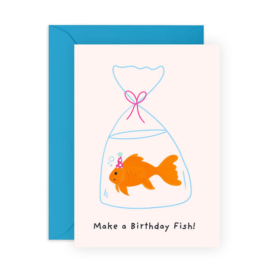 Funny Birthday Cards For Men Women - Make A Birthday Fish! - Girlfriend Birthday Card For Her - Funny Wife Birthday Cards - Cheeky Gifts For Her Him They - Comes With Stickers By Central 23