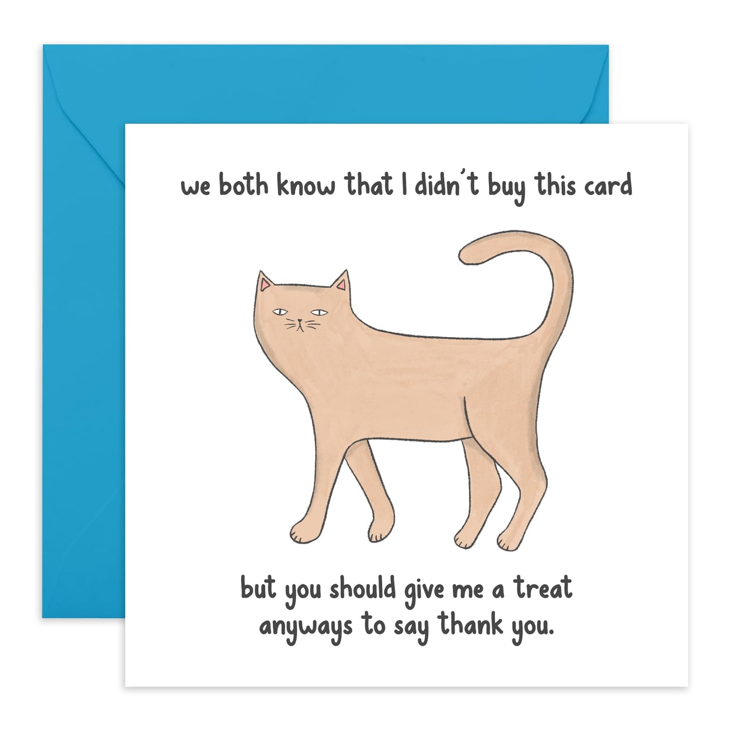 Cat Birthday Card - I Didn't Buy This Card - Funny Birthday Card For Men Women - Cheeky Birthday Greeting Cards From Pet - Friends Gifts - Comes With Fun Stickers - By Central 23