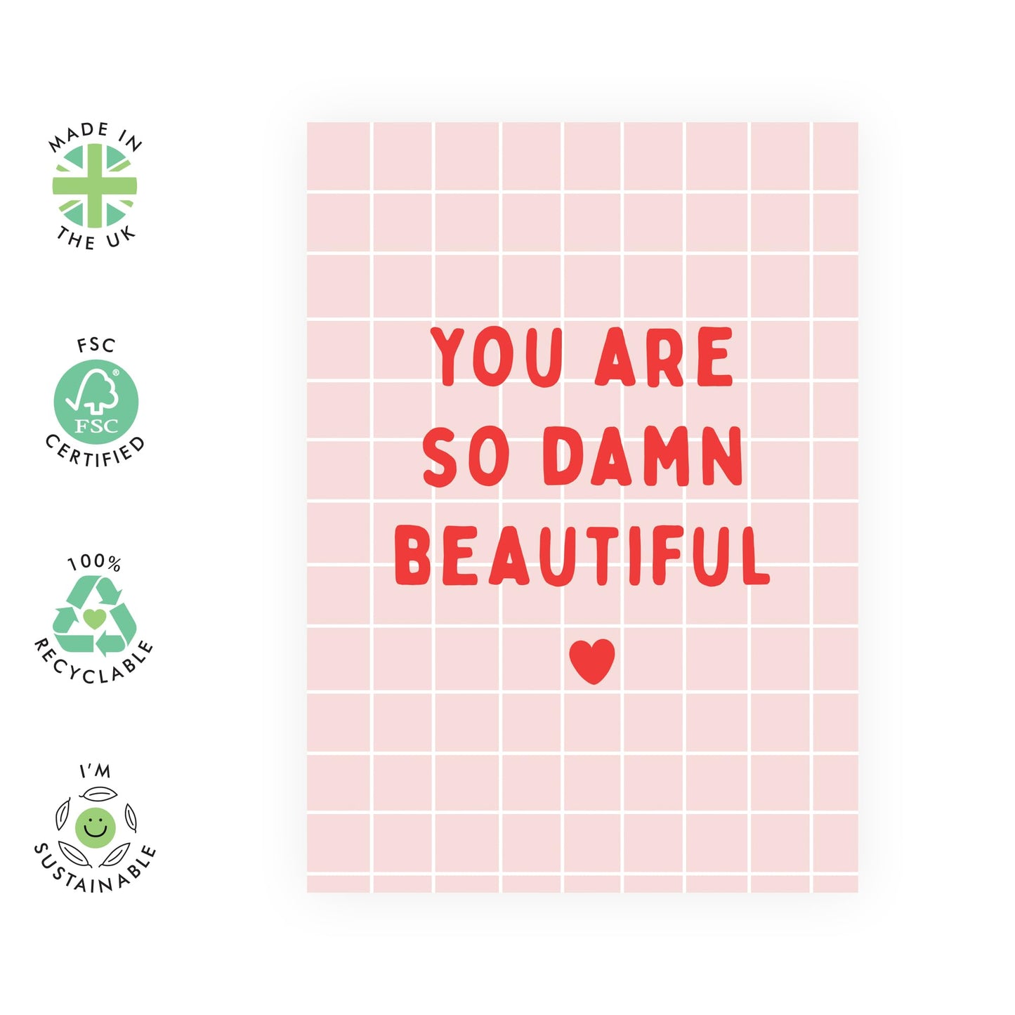 Valentines For Girlfriend - You Are So Damn Beautiful - I Love You Gifts For Him Her - Anniversary Card For Husband Wife - Greeting Cards For Fiance - Comes With Fun Stickers By Central 23