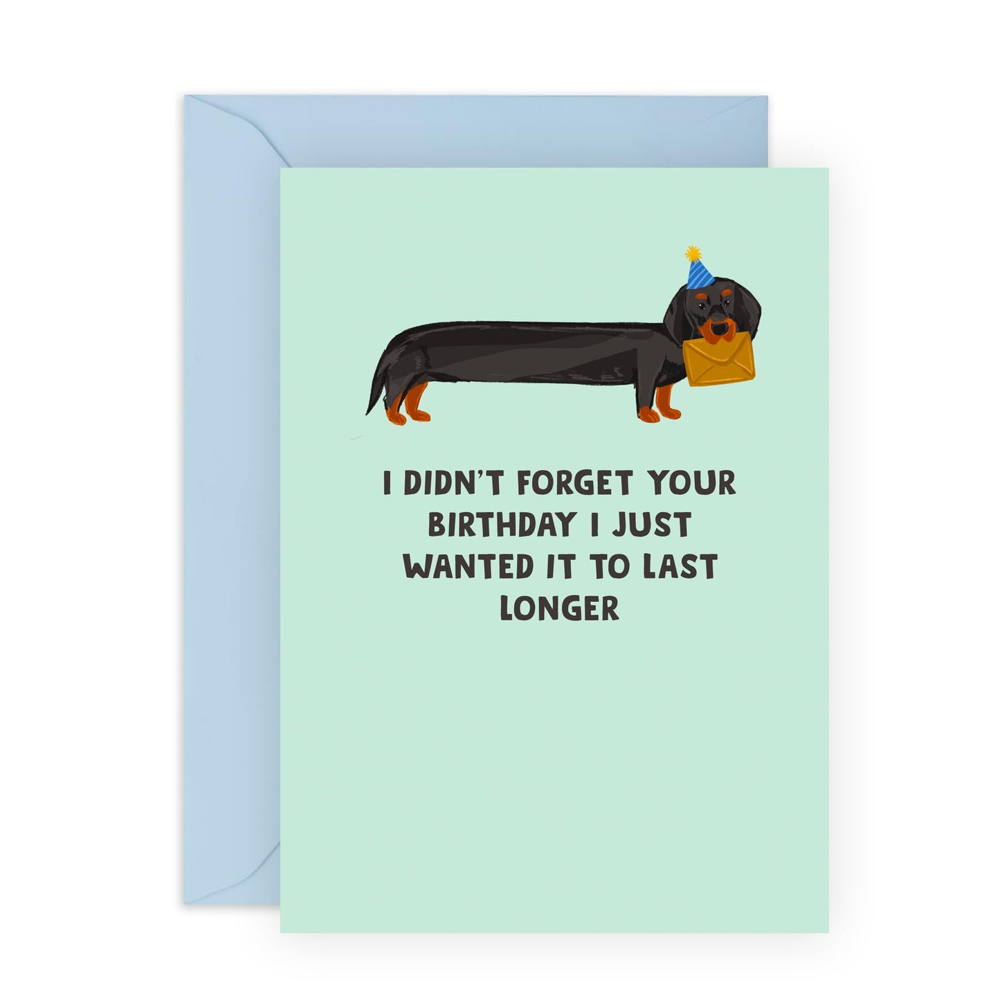 Birthday Card - 'FORGOT BIRTHDAY' - I Didn't Forget Your Birthday I Just Wanted It To Last Longer - For Boyfriend Girlfriend Friend- Ideal For Celebrating Birthday - Comes With Stickers By Central 23