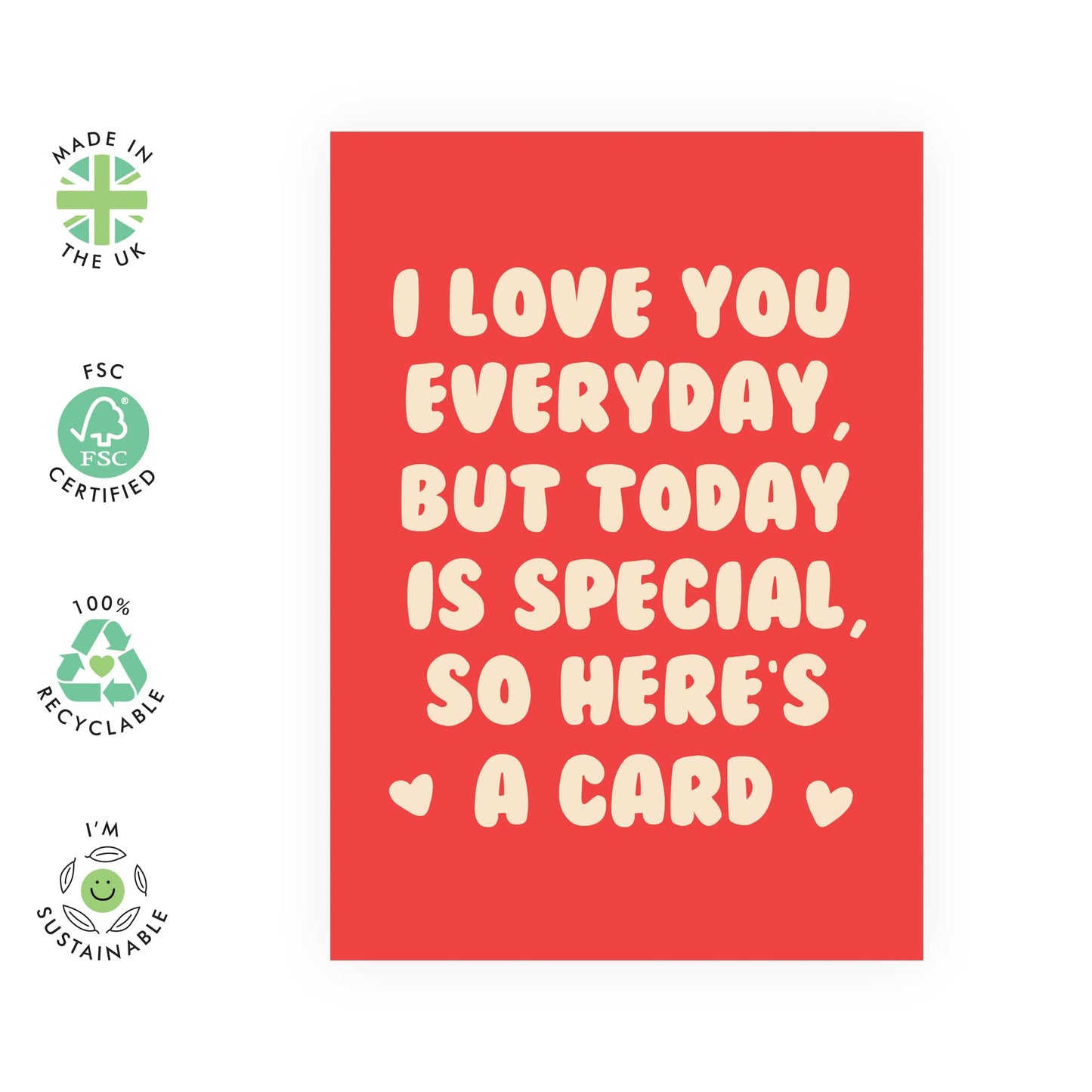 Valentines Day Card Girlfriend Boyfriend - Today Is Special - Anniversary Card Couple Fiance - Husband Wife Greeting Cards - Love Cards For Him Her - Comes With Stickers By Central 23