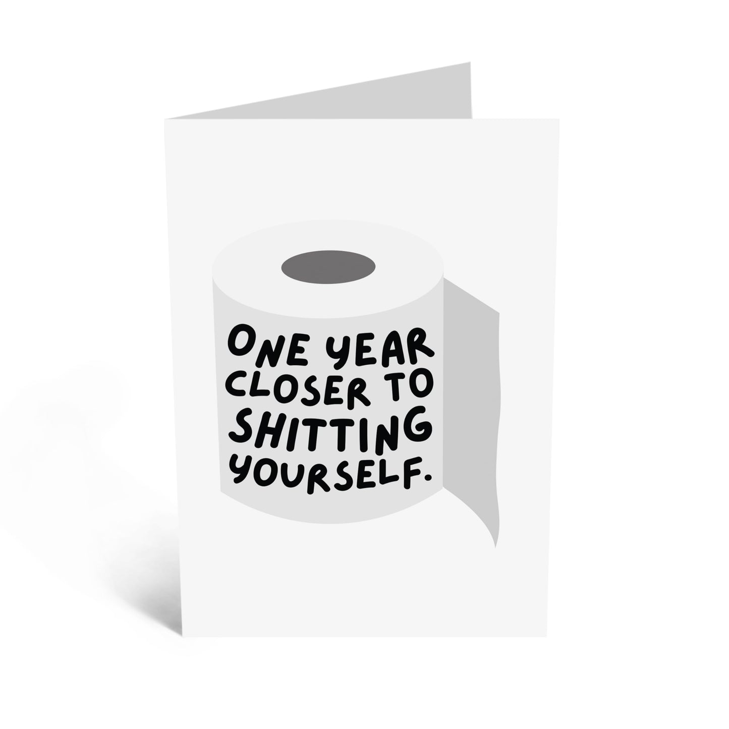 Humorous Birthday Greeting Card - 'CLOSER TO SH**TING YOURSELF' - Perfect for Adding a Playful Twist to the Birthdays - Ideal for Friends Who Enjoy a Good Laugh - Comes With Stickers By Central 23