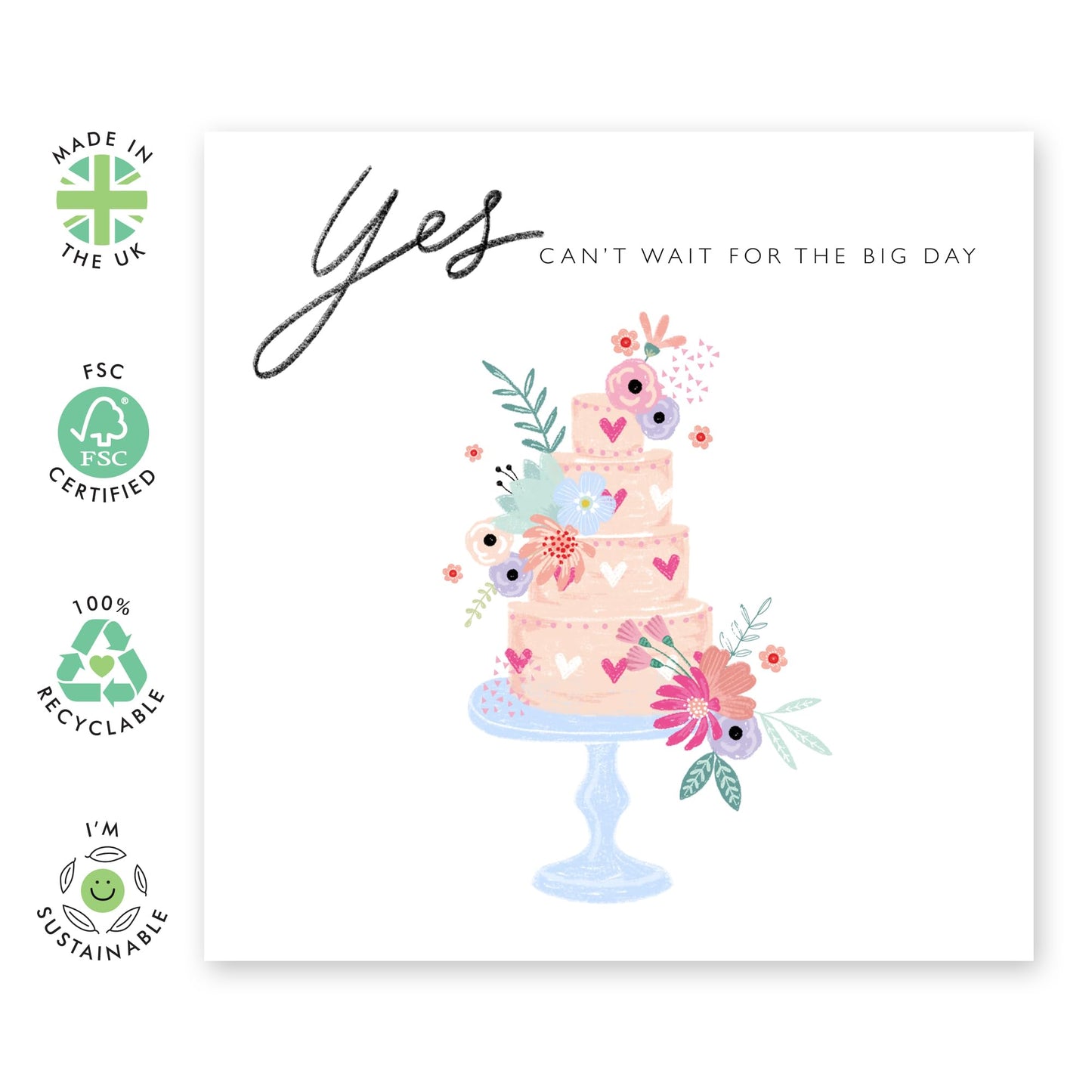 Wedding Acceptance Card From Entourage - Yes Can't Wait - Rsvp Reply Card From Bridesmaid Groomsman - Wedding Reply Card Guest - Wedding Invitations Groom Bride - Comes With Fun Stickers By Central 23