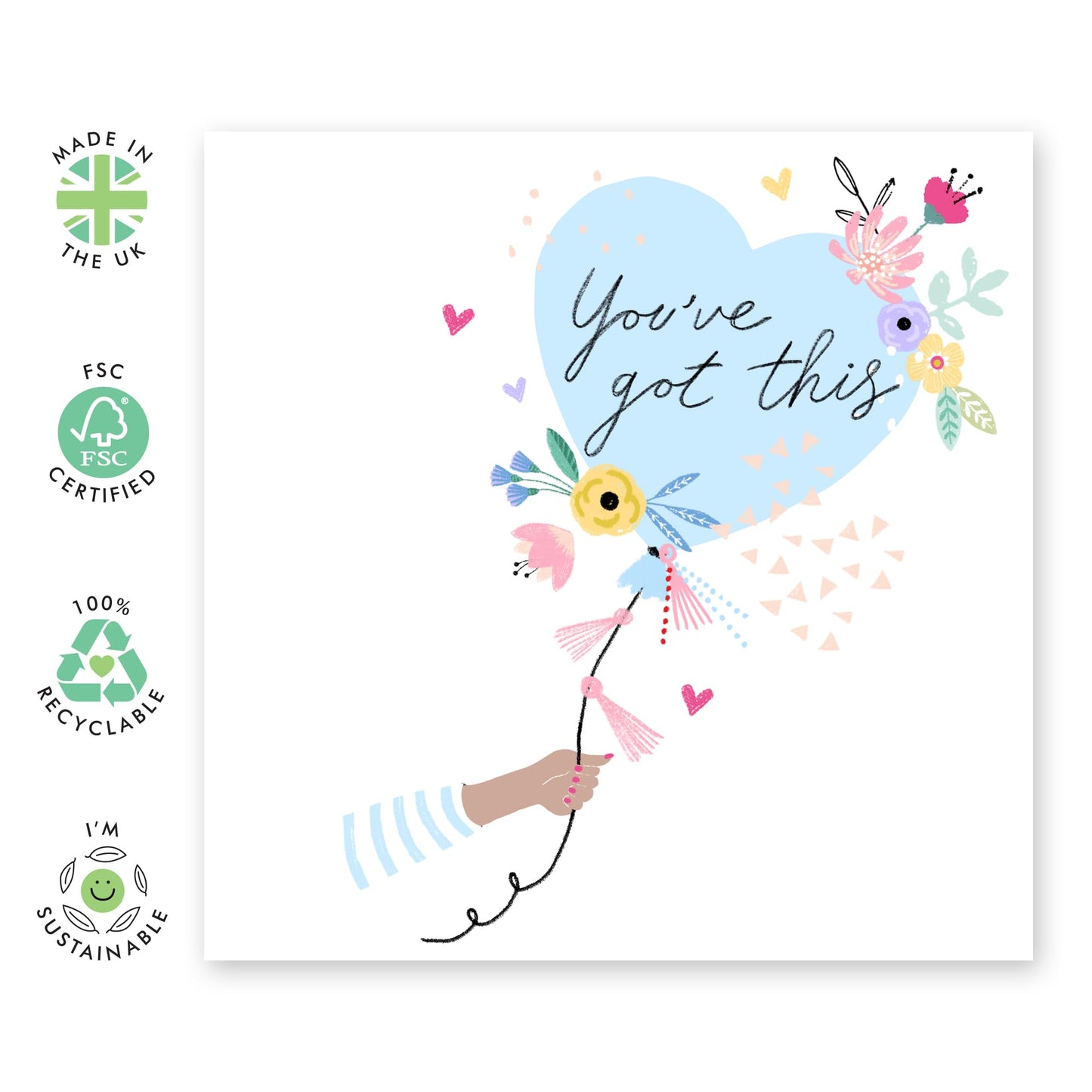 Leaving Cards Colleagues - You've Got This Balloon - New Job Card - Good Luck Card Colleague - Goodbye Cards - Congratulations New Job Card For Women Men - Comes With Fun Stickers By Central 23