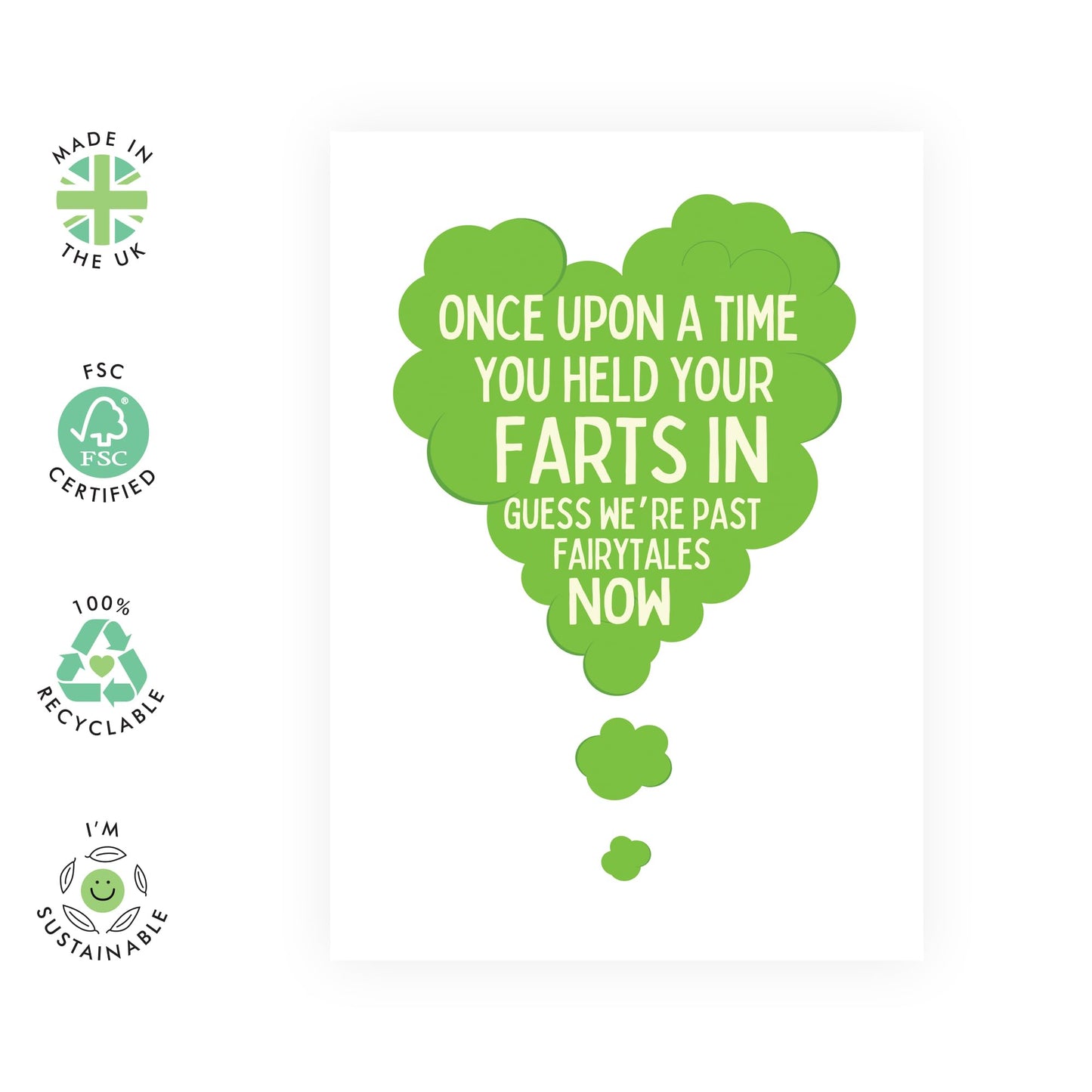 Greeting Card - 'HOLDING YOUR FARTS IN!' - Perfect for Adding a Light-Hearted Touch and Humor to Any Occasion - Ideal for Friends and Family Who Loves a Good Laugh - Comes With Stickers By Central 23