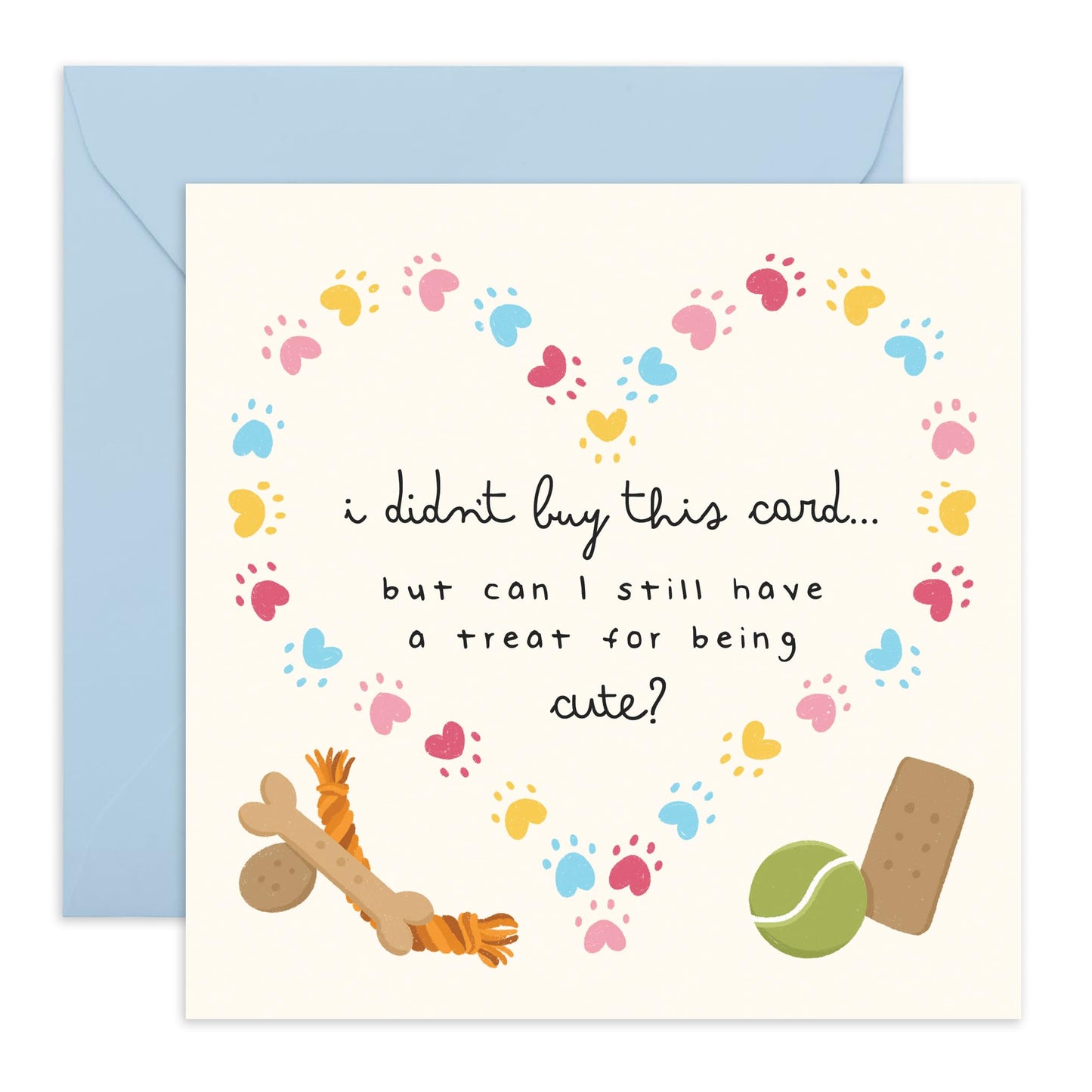 Birthday Card & Pets - 'Can I Still Have A Treat Dog' - Gifts for Pet Owners, Dog Lovers, Fur Mum, Dad, Bestie, Bruv, Mate, Colleagues, Friends - Baw Aw - Comes with Fun Stickers