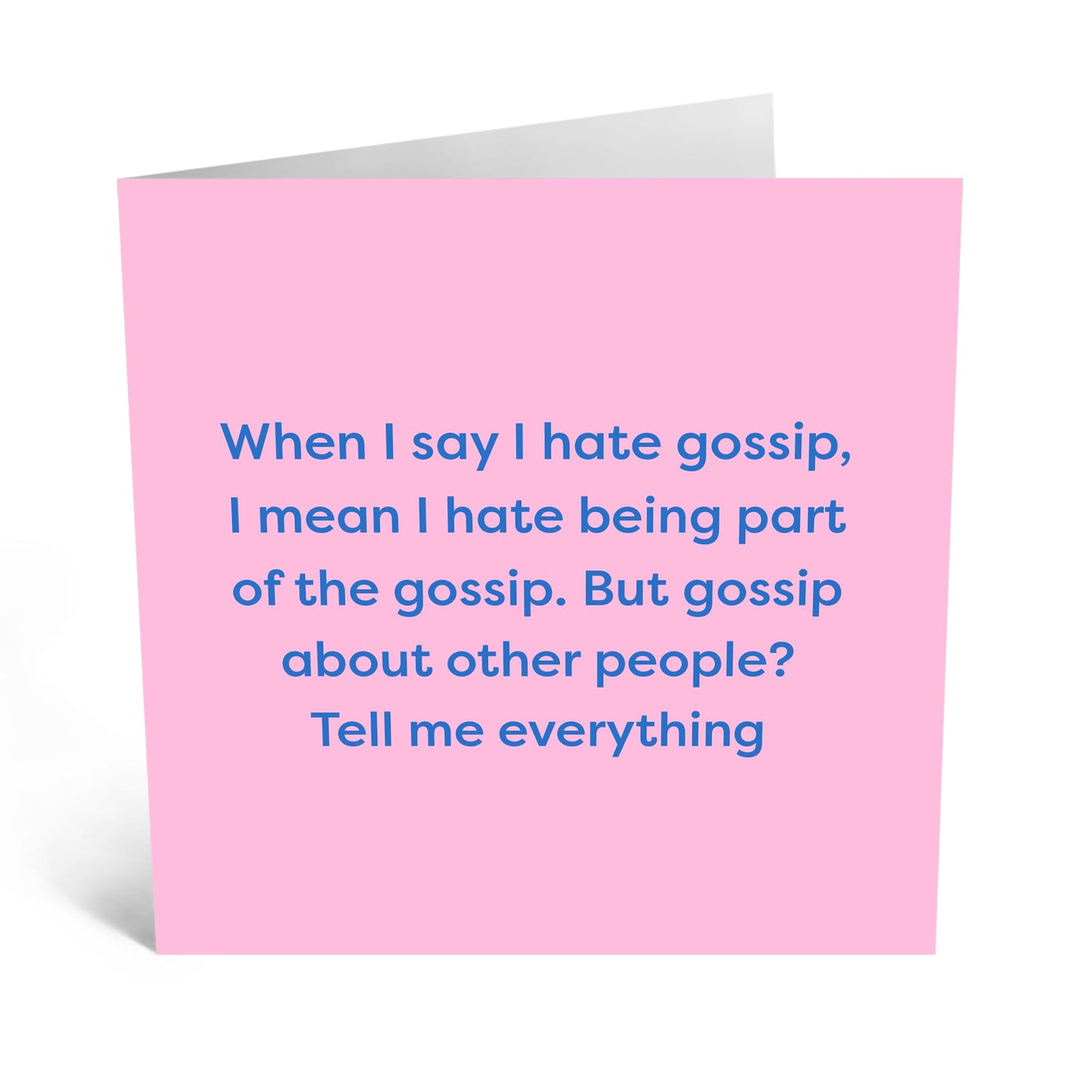 Quirky Greeting Card - 'LOVE THE GOSSIP' - Perfect for Friends, Best Friends, Sisters, Colleagues, and Gossip Lovers - Ideal for Adding Humor to Any Occasion - Comes With Stickers By Central 23