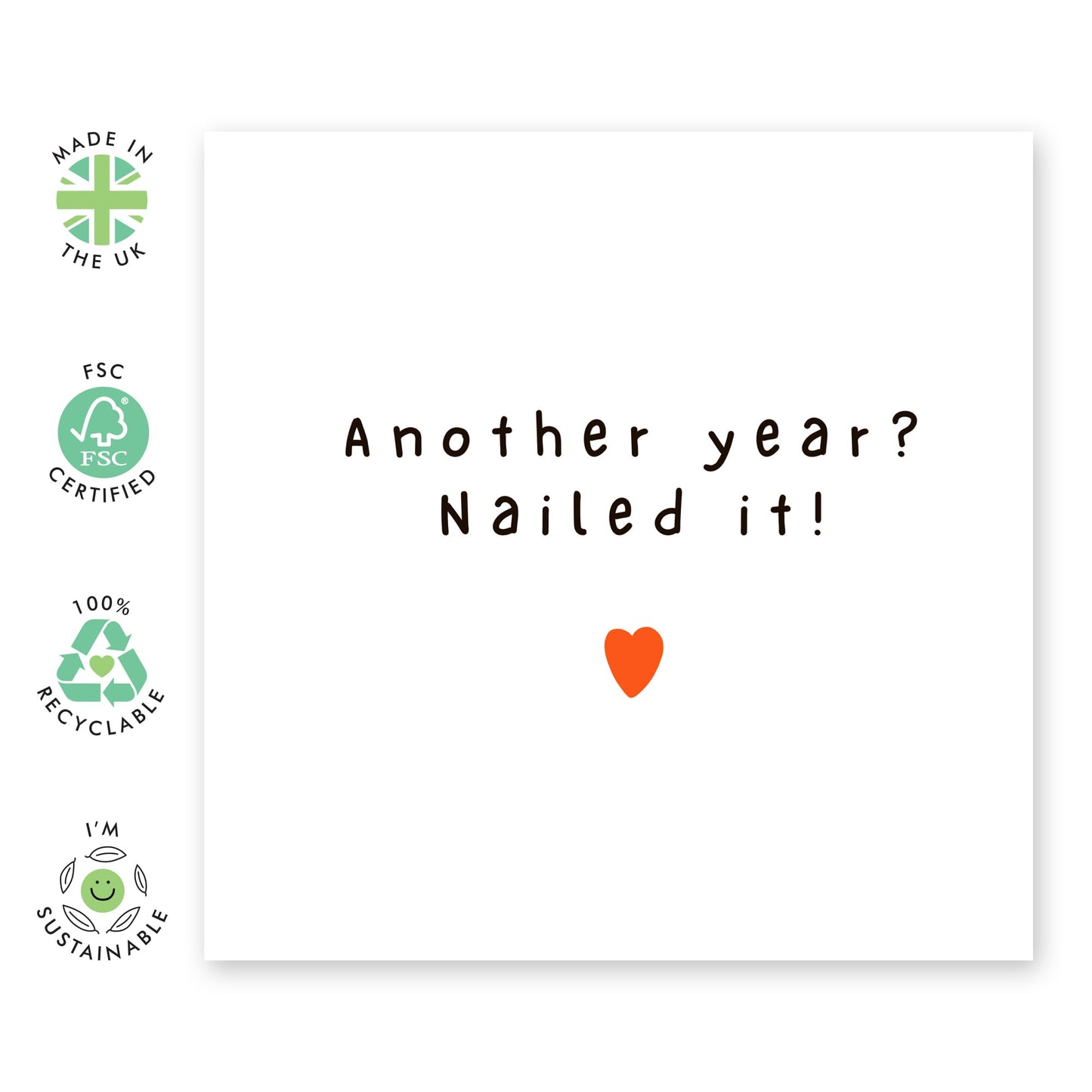 Happy Anniversary Cards - Nailed Another Year! - Wedding Anniversary Card For Husband Wife Partner Spouse - Romantic Gifts For My Wife - Comes With Cute Stickers By Central 23