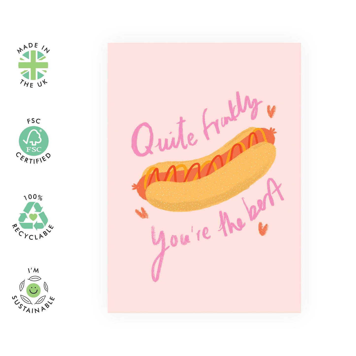 Greeting Card - 'YOU'RE THE BEST' - Perfect for Expressing Heartfelt Appreciation and Gratitude - Ideal for Celebrating and Honoring Someone Special on Any Occasion - Comes With Stickers By Central 23